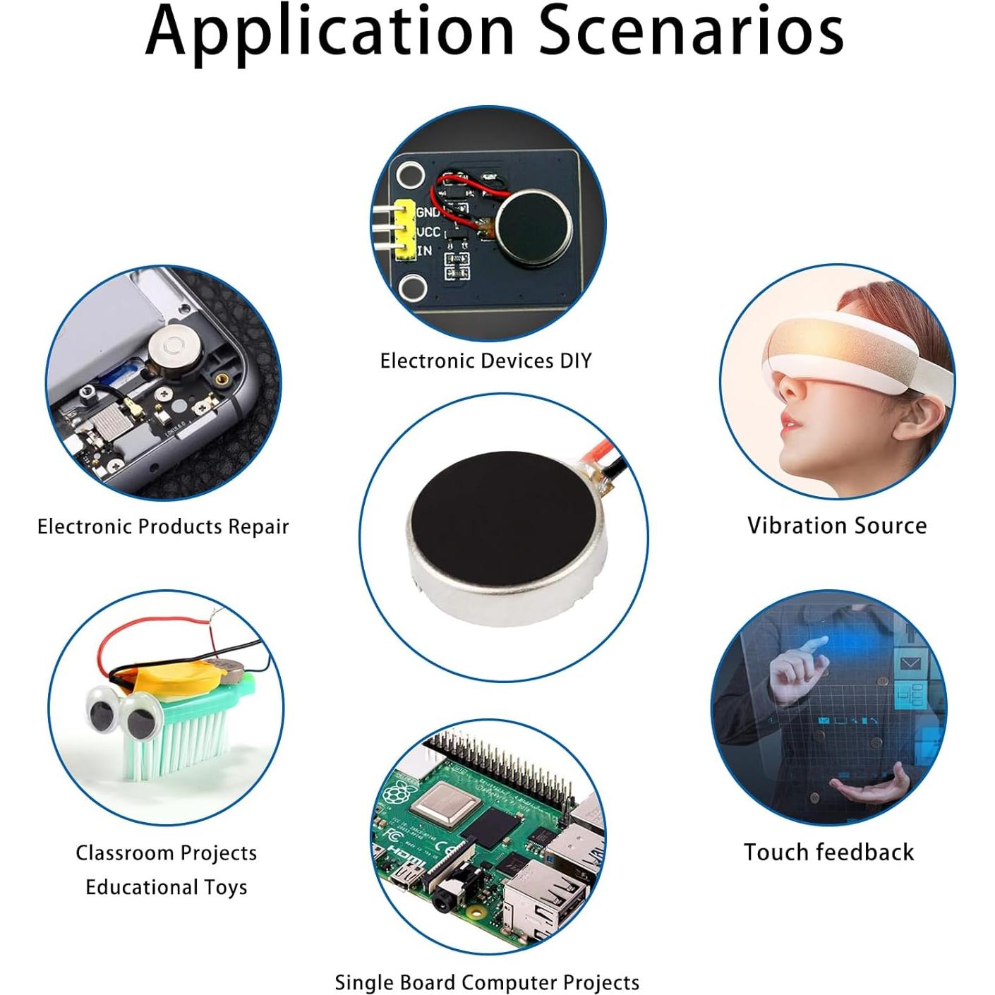 30 Motores de Vibración DC 3V Zard zoop 12000RPM 5cm