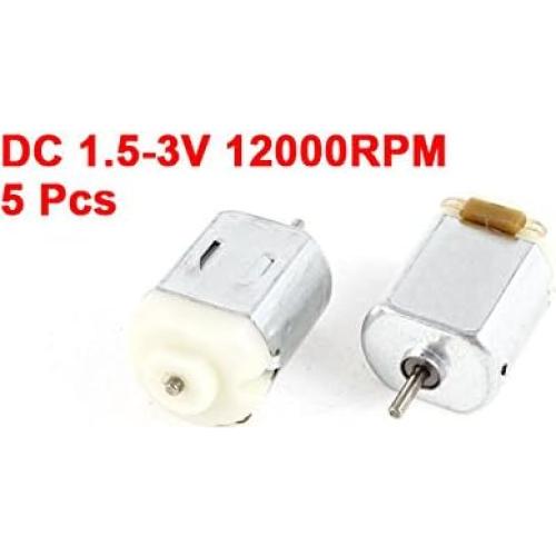 Motor Micro Eléctrico DC uxcell 5 unidades 1.5-3V 26000RPM