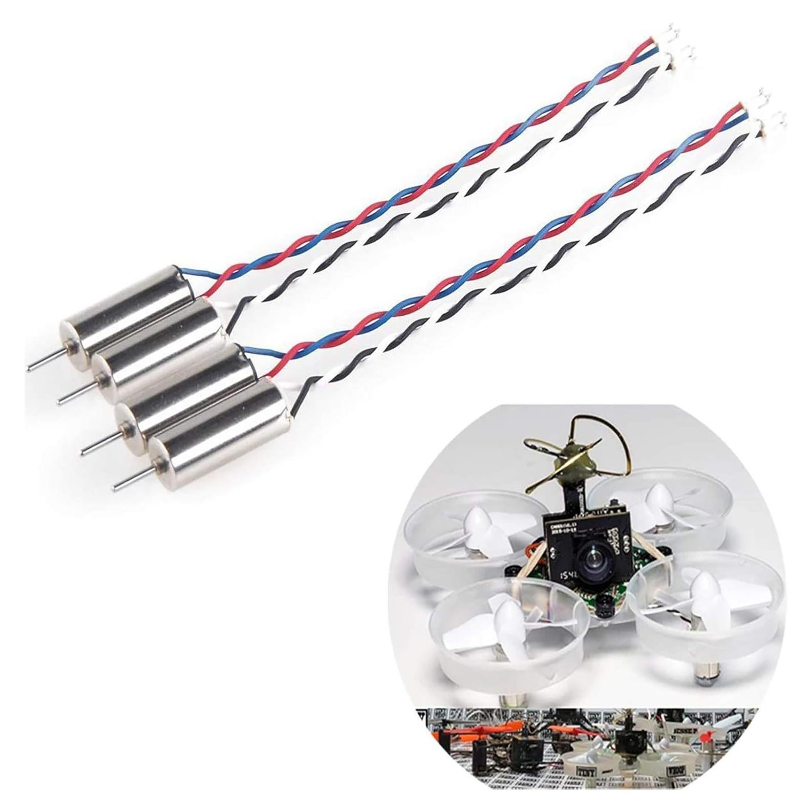Crazepony 4pcs 6x15mm Motor (Speed: Insane) 19000KV for Blade Inductrix Tiny Whoop Micro JST 1.25 Plug
