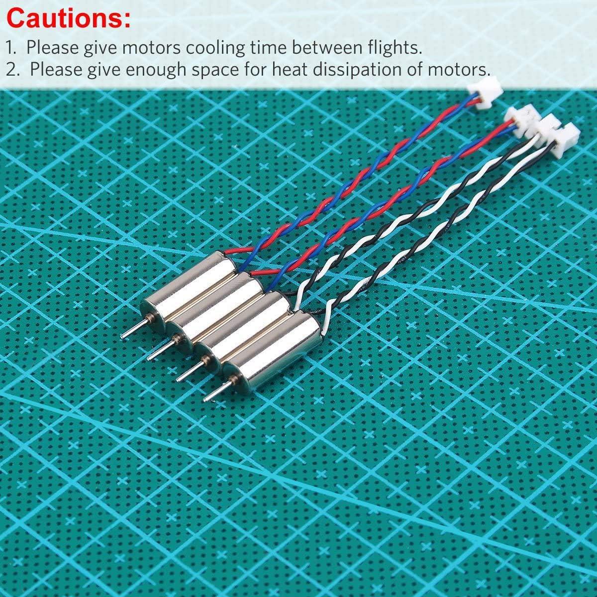 Crazepony 4pcs 6x15mm Motor (Speed: Insane) 19000KV for Blade Inductrix Tiny Whoop Micro JST 1.25 Plug