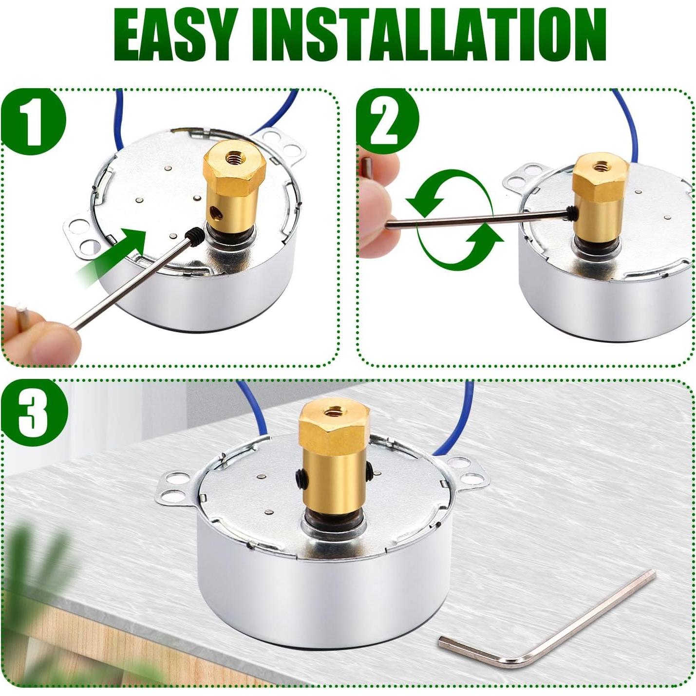 Motor sincrónico Twidec 5-6RPM 127V 4W para girador de tazas