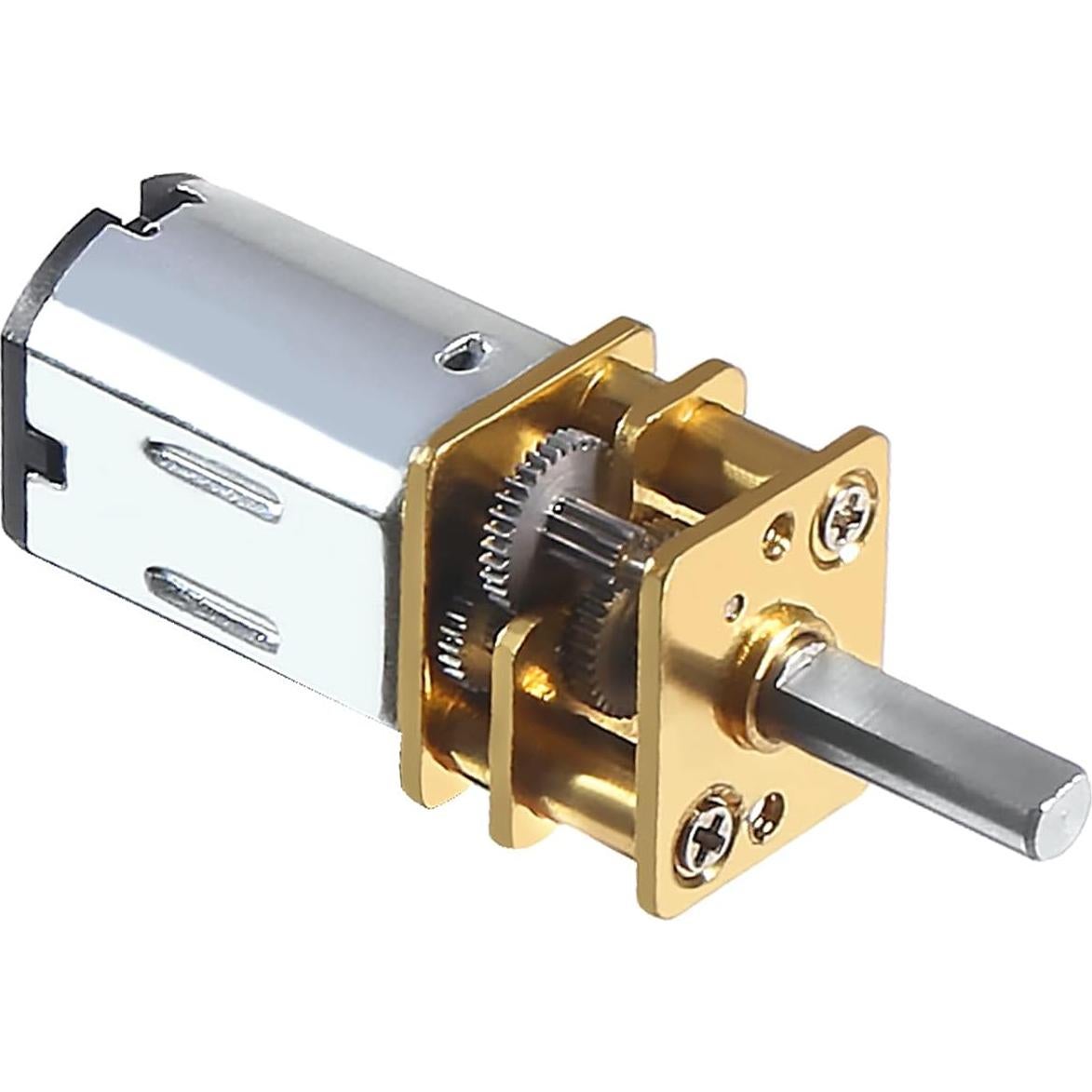 3 Motores de Reducción N20 3V 15RPM Metal para Juguetes RC