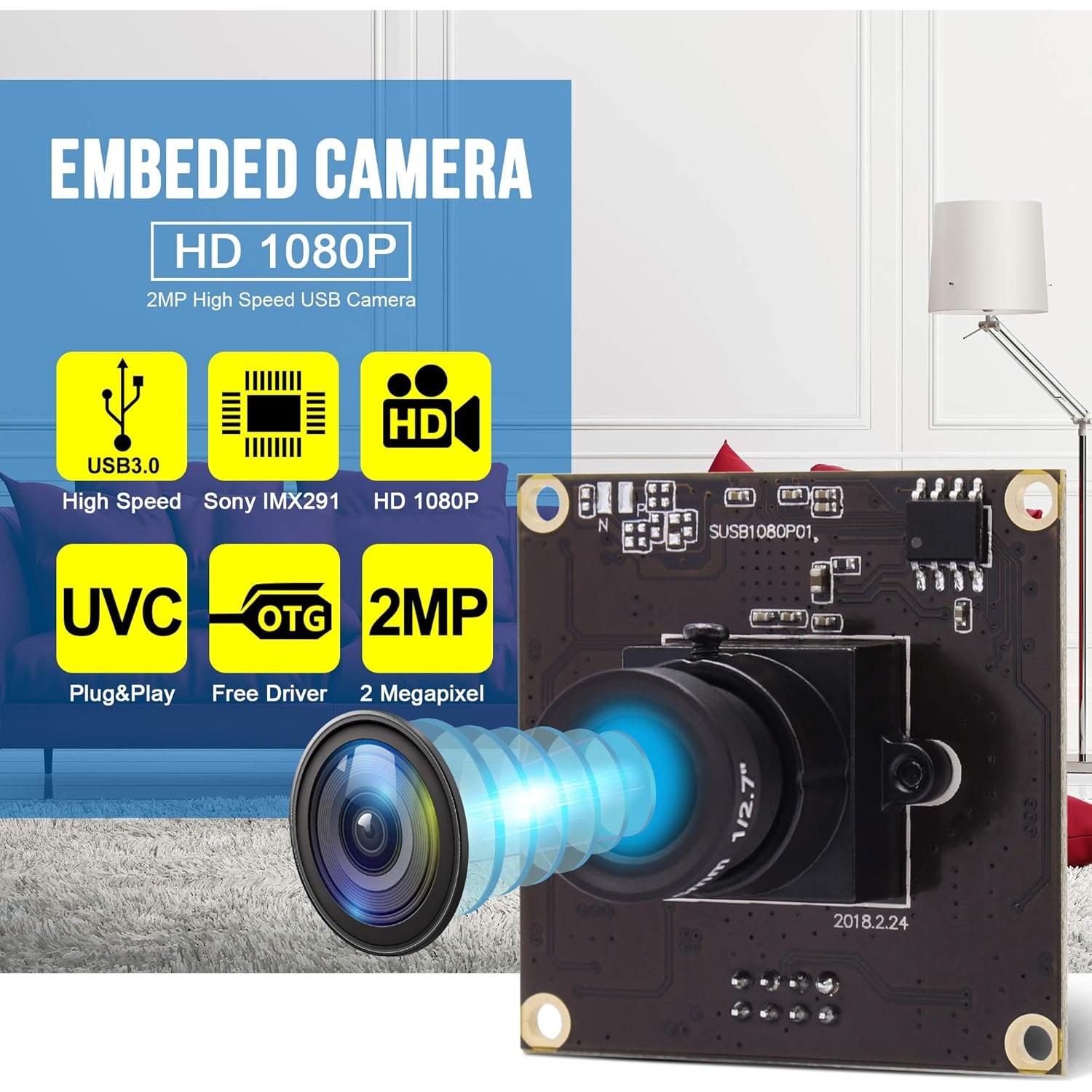 Cámara USB 3.0 ALPCAM 1080P Full HD 2MP Plug&Play