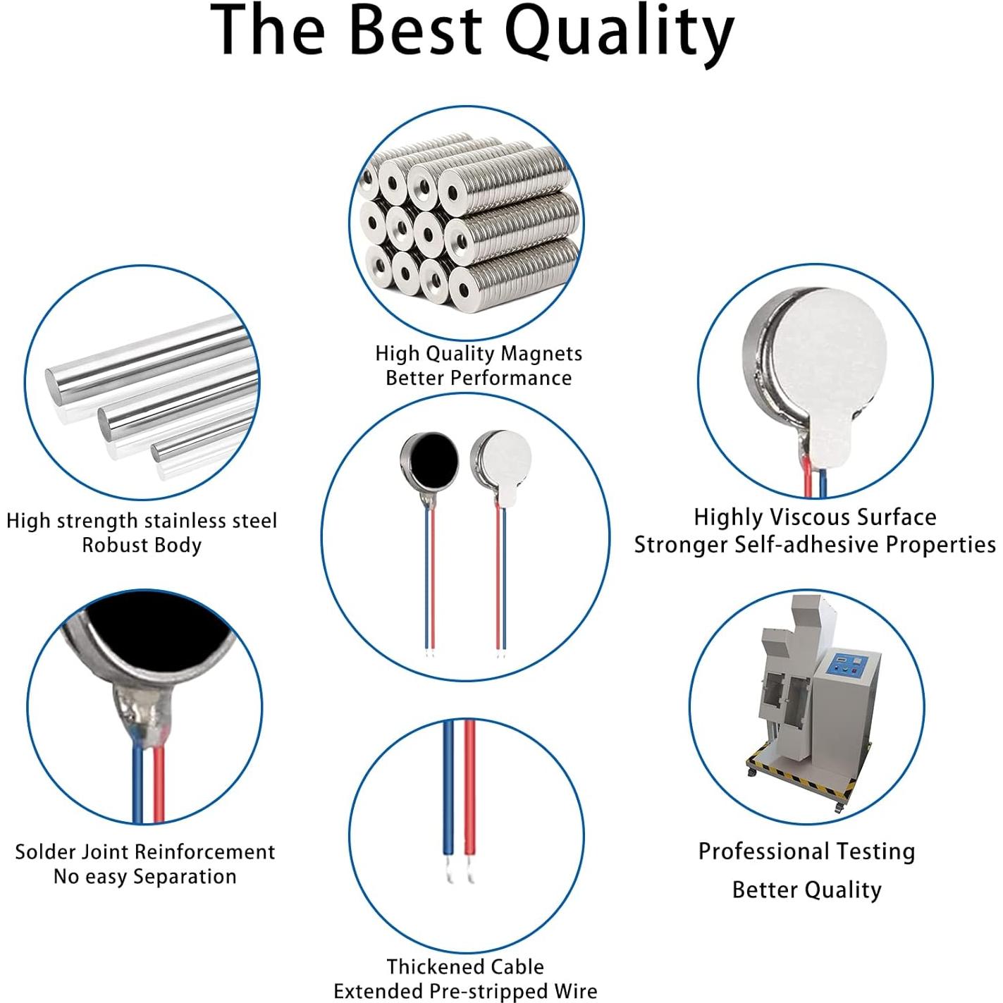 20 Motores de Vibración DC 3V Zard zoop 12000RPM 8cm