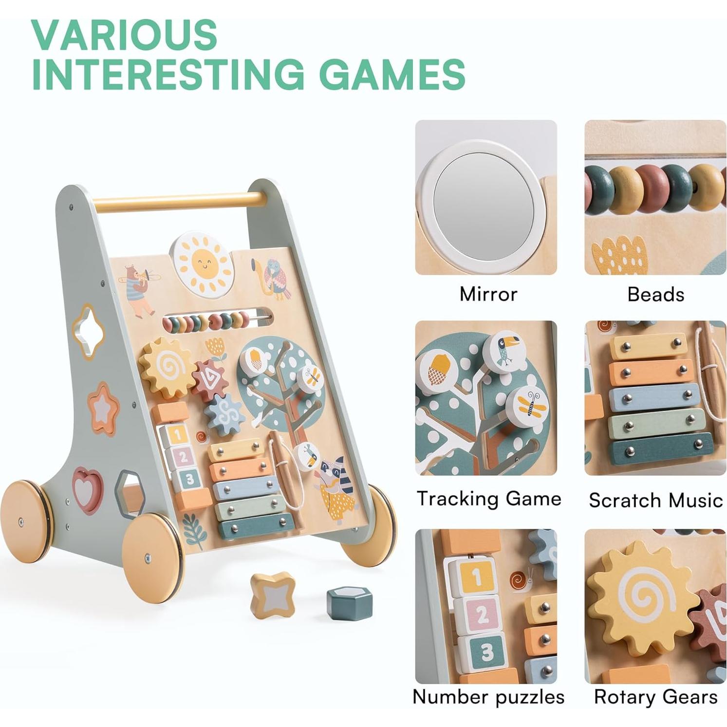 Andador de Madera ROBOTIME para Bebés Montessori 2.74 kg