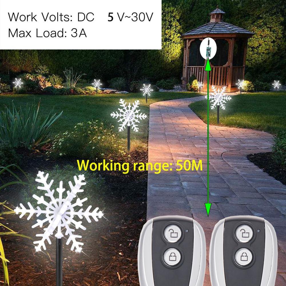 Control Remoto Inalámbrico QOFOWIN 5V-30V 3A RF