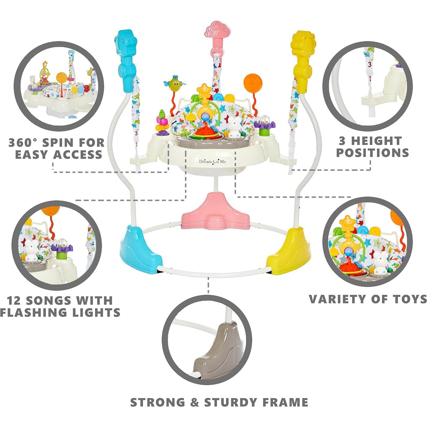 Centro de Actividades y Saltador Dream On Me Zany 2-en-1