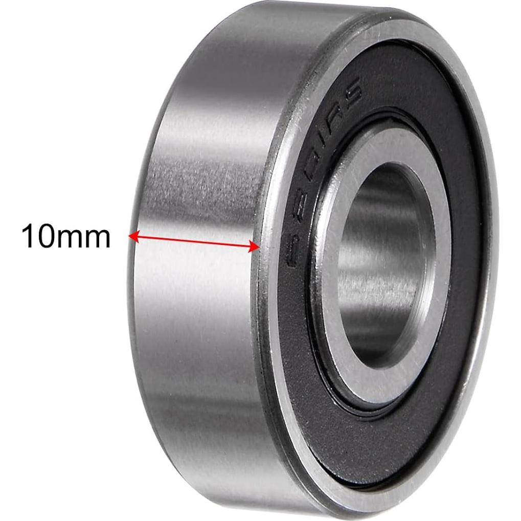 Rodamientos de Bolas uxcell 6201-2RS 12mm x 32mm x 10mm