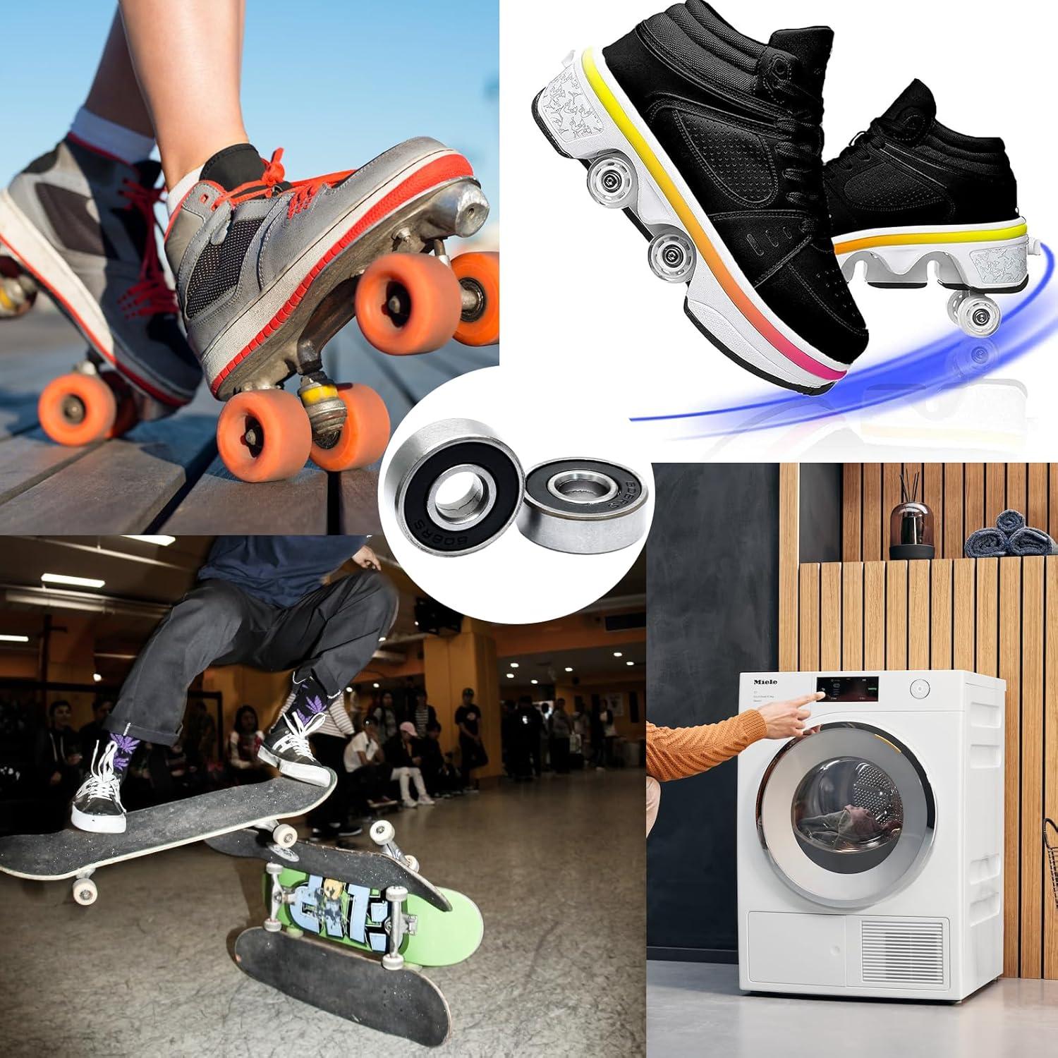 Rodamientos de Bolas 608RS Moicstiy 20 Pcs 8x22x7mm