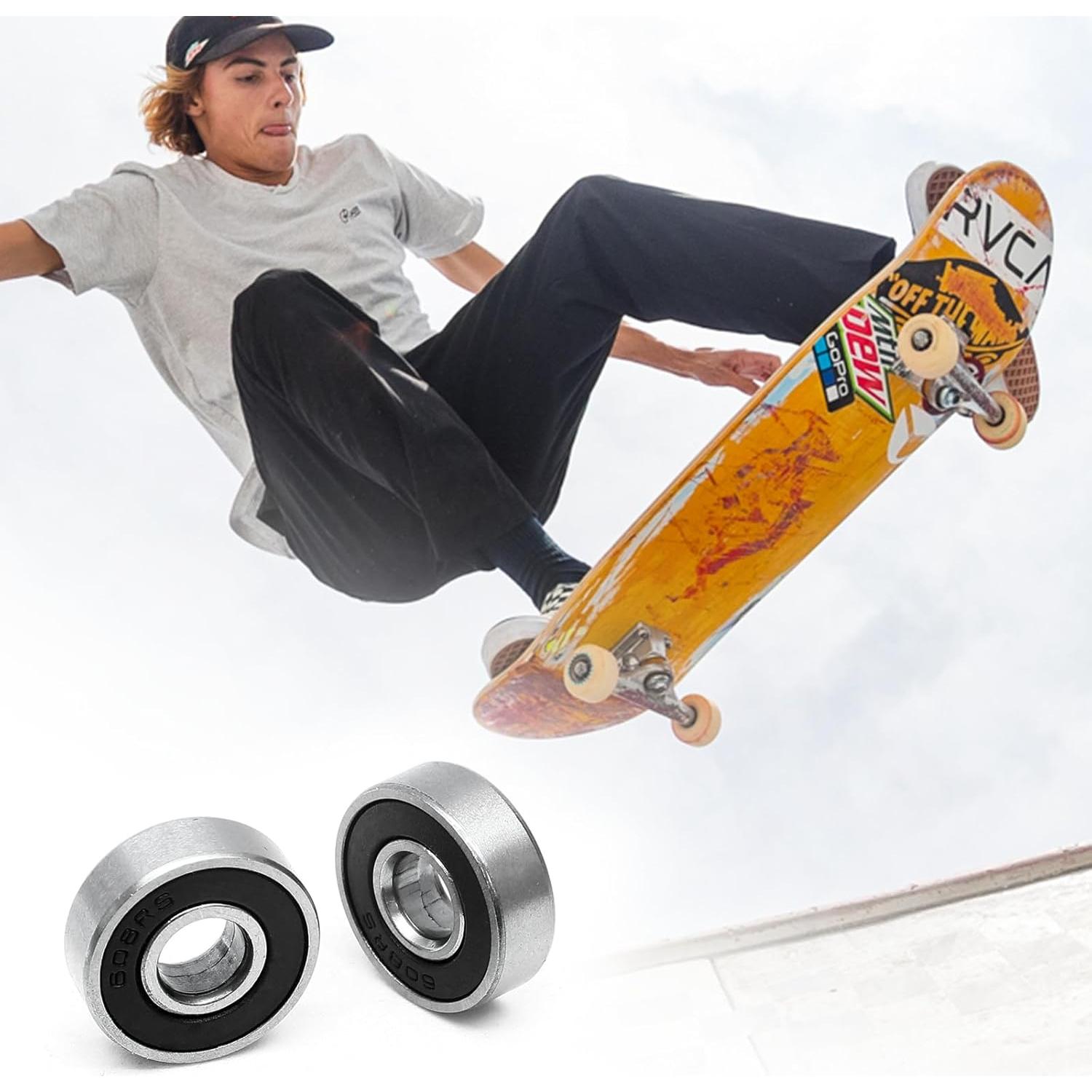 Rodamientos de Bolas 608RS Moicstiy 20 Pcs 8x22x7mm