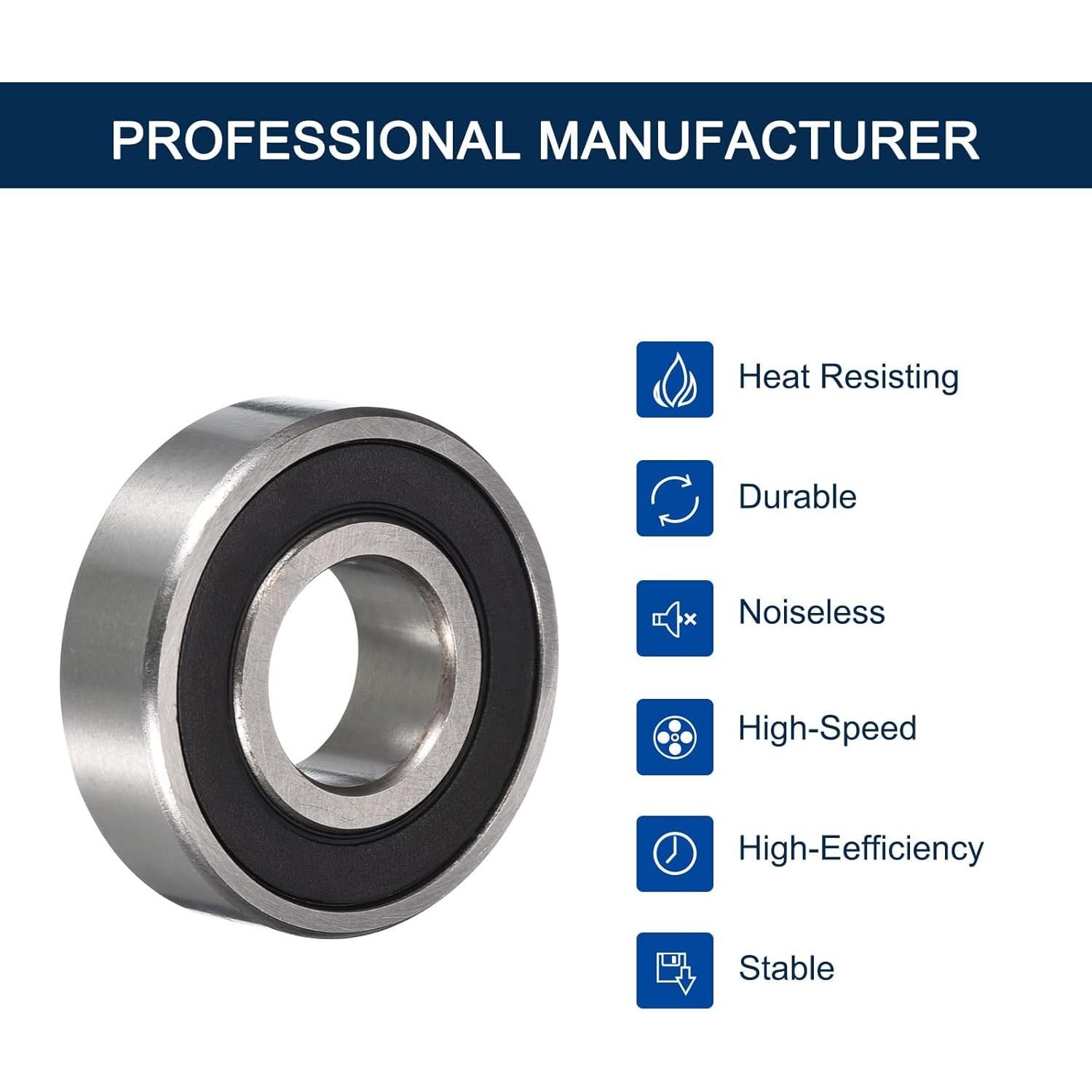 Rodamientos de Bolas 1606-2RS Hipicco 10pcs Miniatura