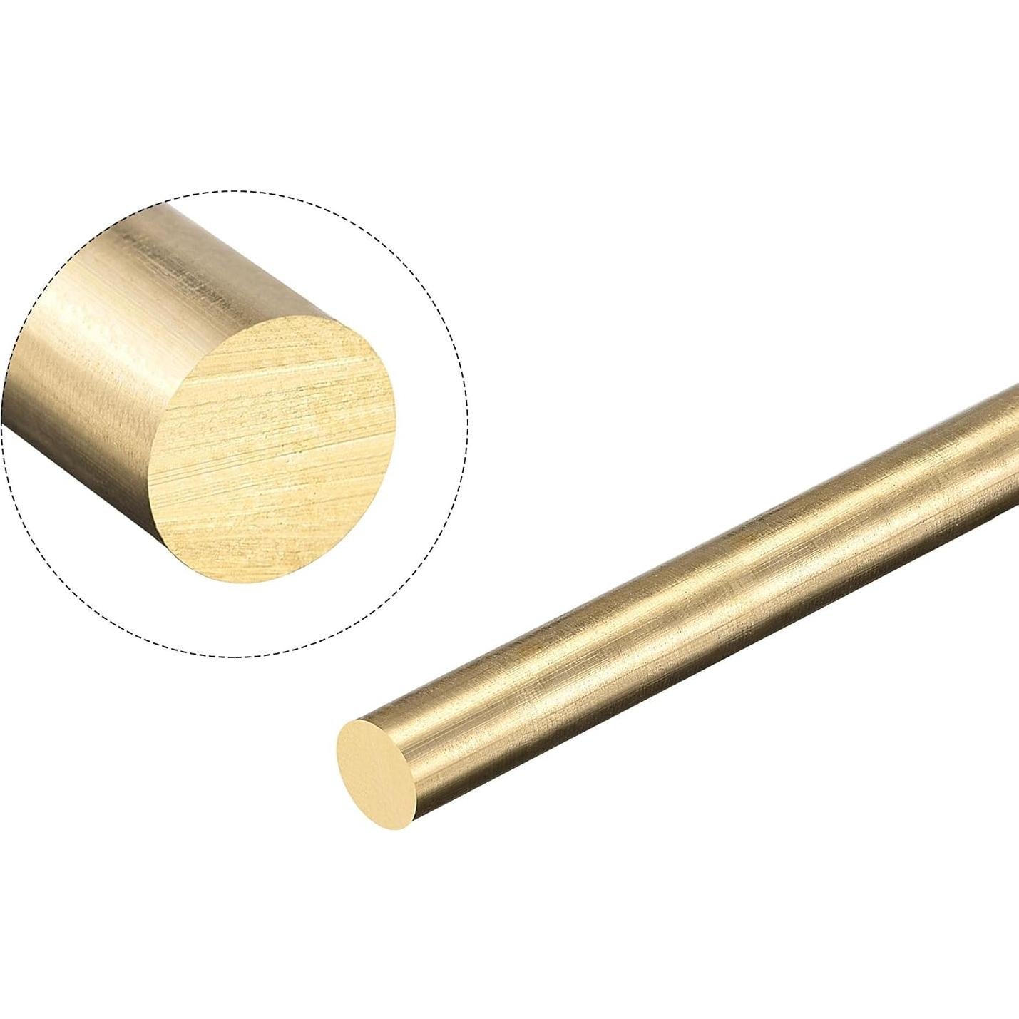 Barra Redonda de Latón uxcell 5mm x 350mm para Modelismo