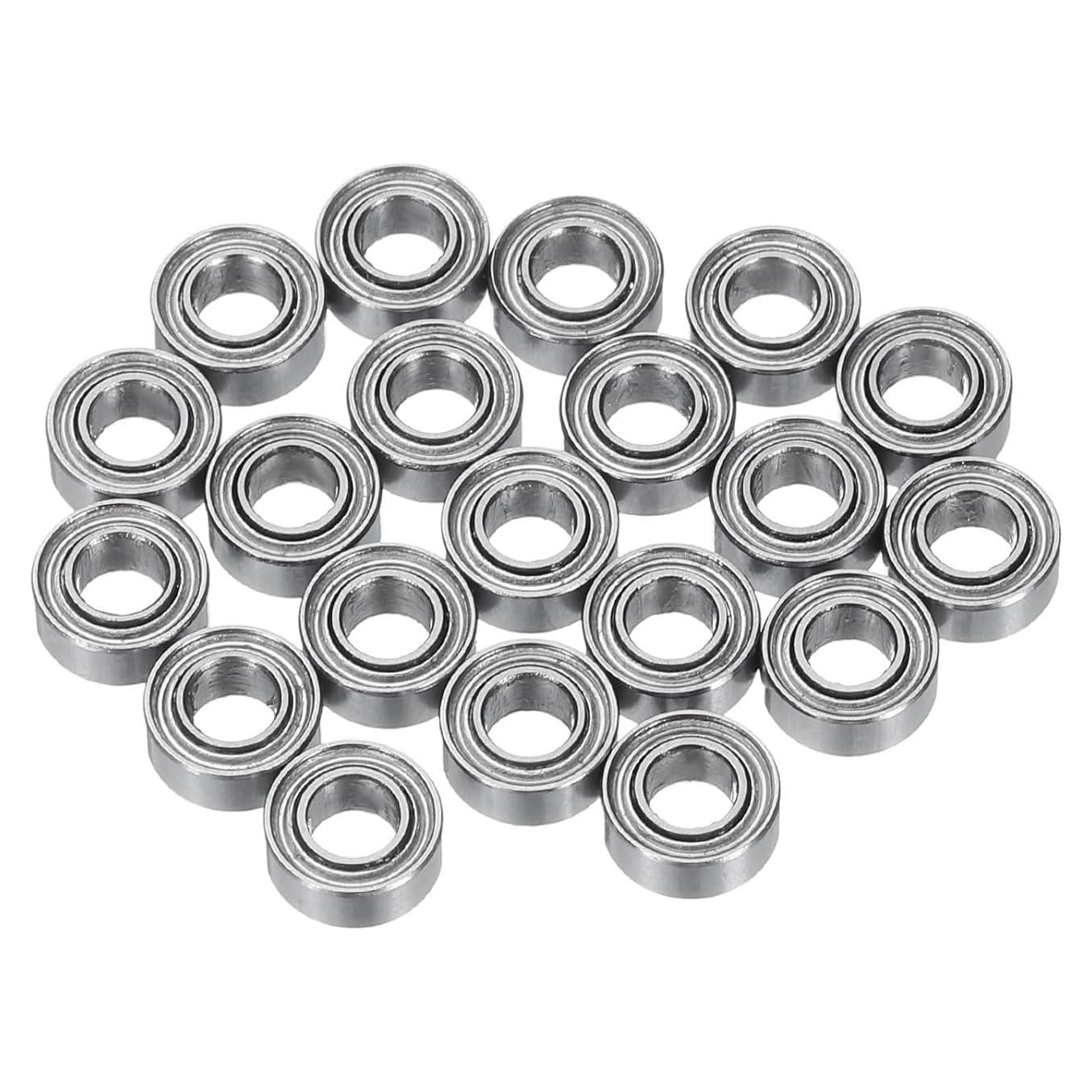 Rodamientos de Bolas MR63ZZ uxcell Doble Sellados 3x6x2.5mm