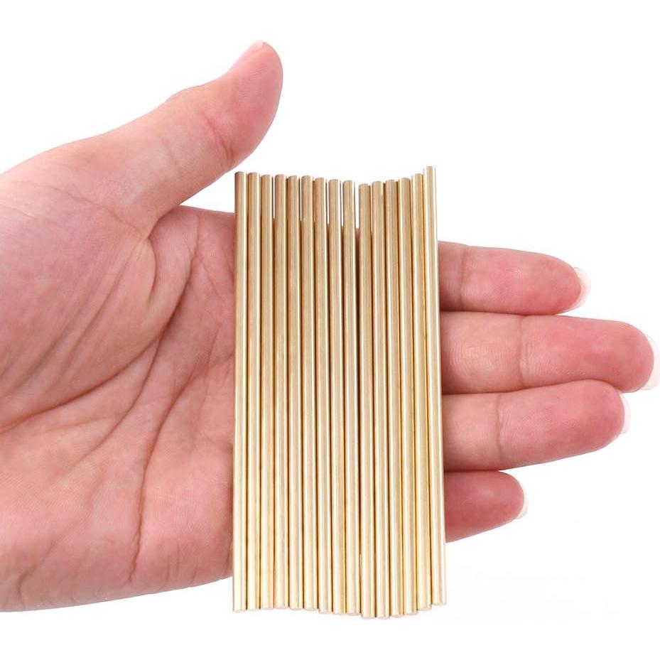 Barra Sólida de Latón 3mm x 100mm Swpeet - 15 Piezas