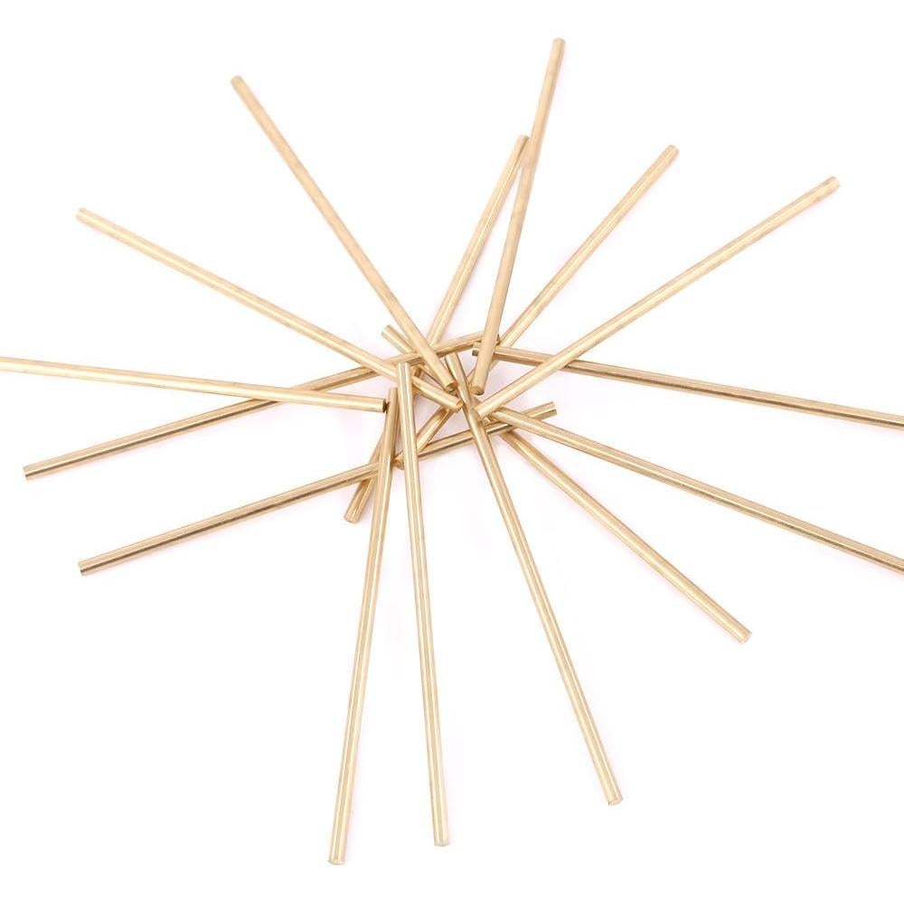 Barra Sólida de Latón 3mm x 100mm Swpeet - 15 Piezas