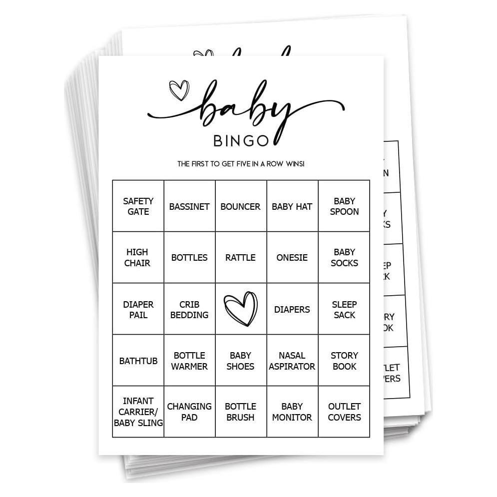 Juego de Bingo para Bebés All Ewired Up - 50 Tarjetas Únicas