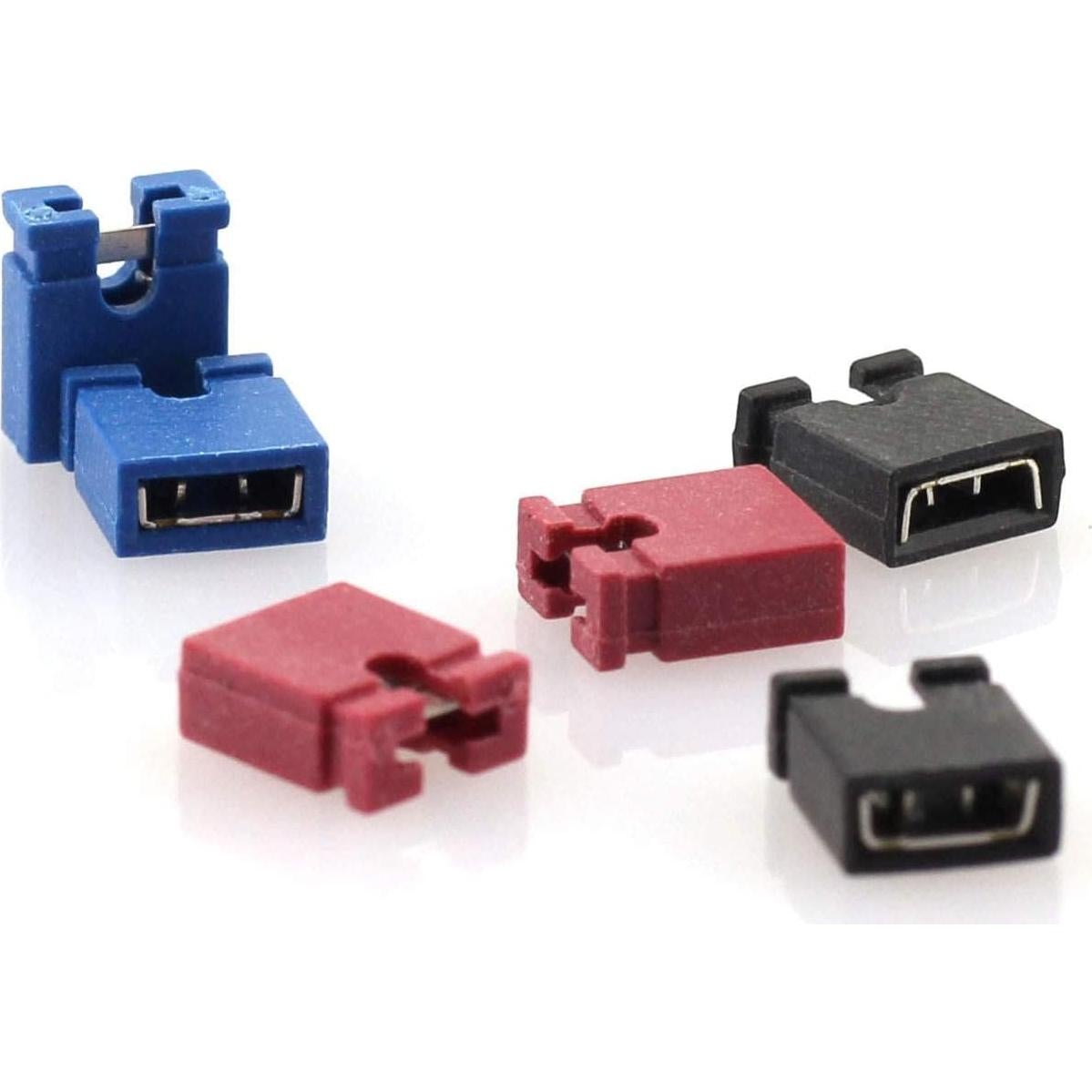 200 Tapas Jumper Estándar 2.54mm MEETOOT Negras para Placas