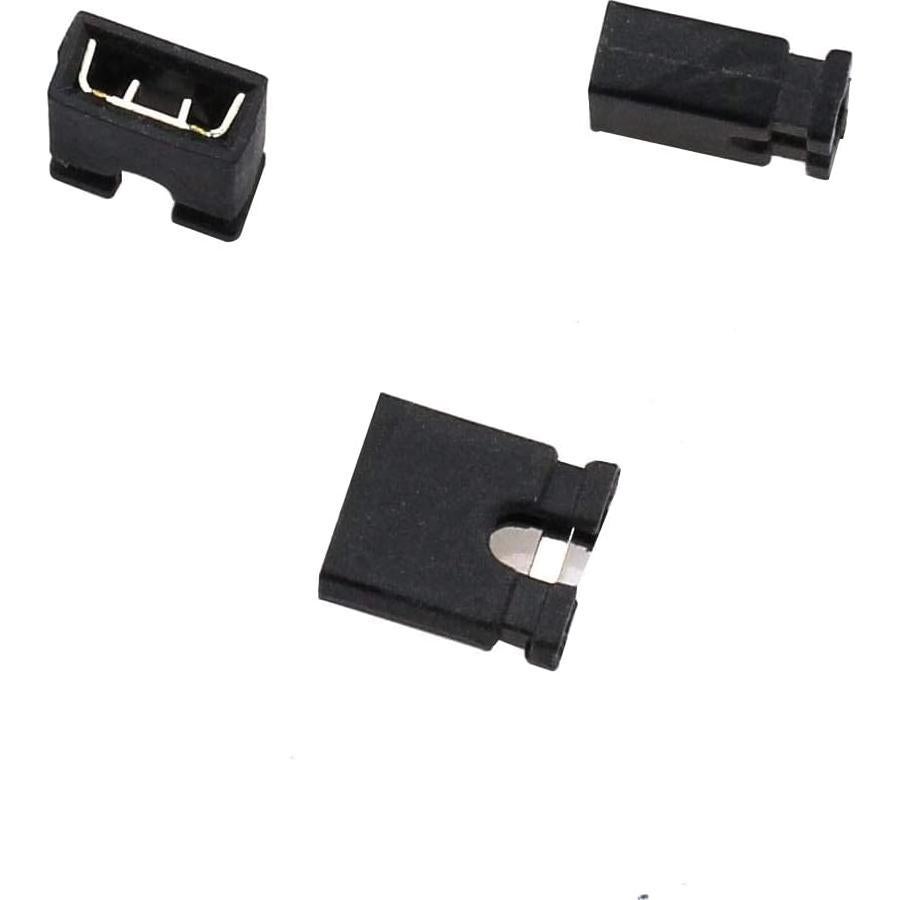 200 Tapas Jumper Estándar 2.54mm MEETOOT Negras para Placas