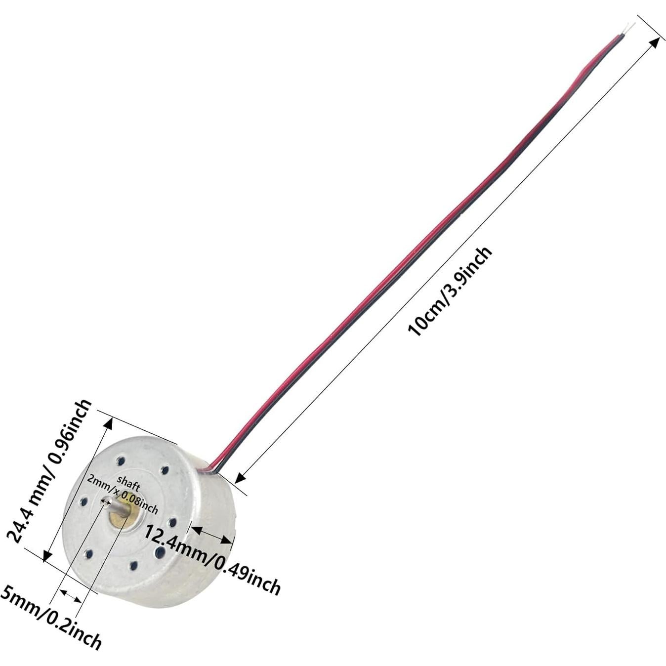 3 Motores DC Eléctricos Mini 5V 6000RPM para Juguetes DIY