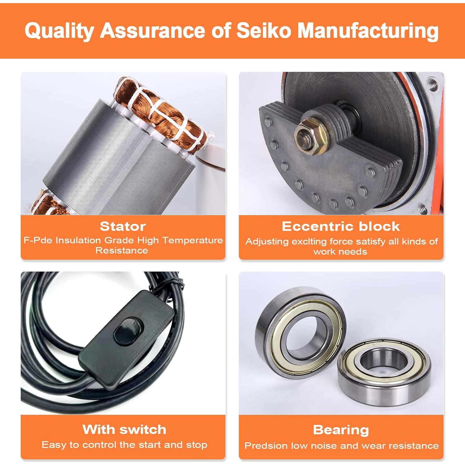 Vibrador de Concreto AC 30W Monofásico 110V Kun Shan