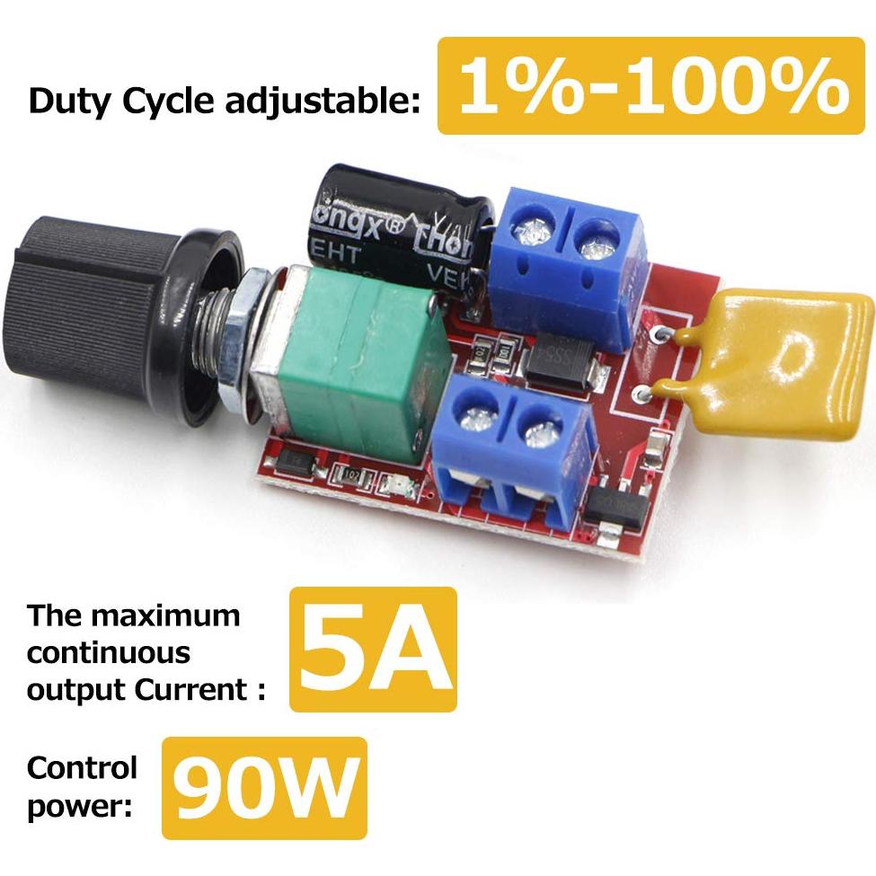 Controlador de Velocidad de Motor DC RioRand 3V-35V 5A PWM (2PCS)