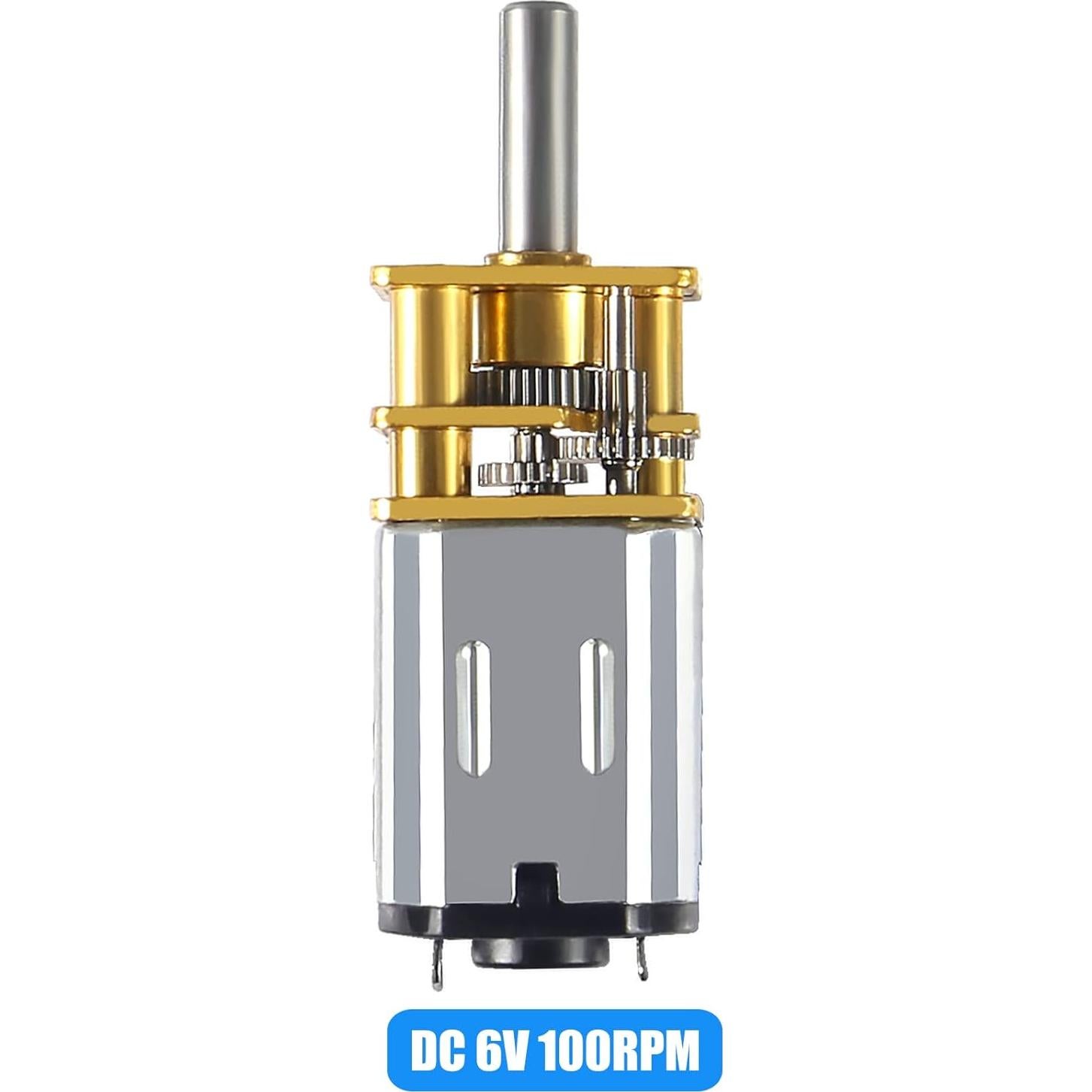 2 Motores de Engranaje N20 DC 6V 100RPM AITIAO Micro