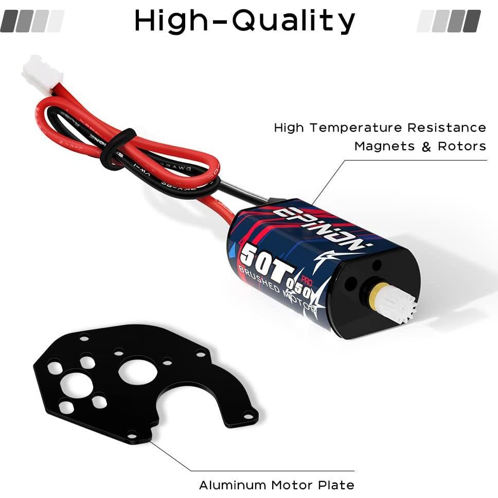 Motor Cepillado 050 50T EPINON para AXIAL SCX24 1/24