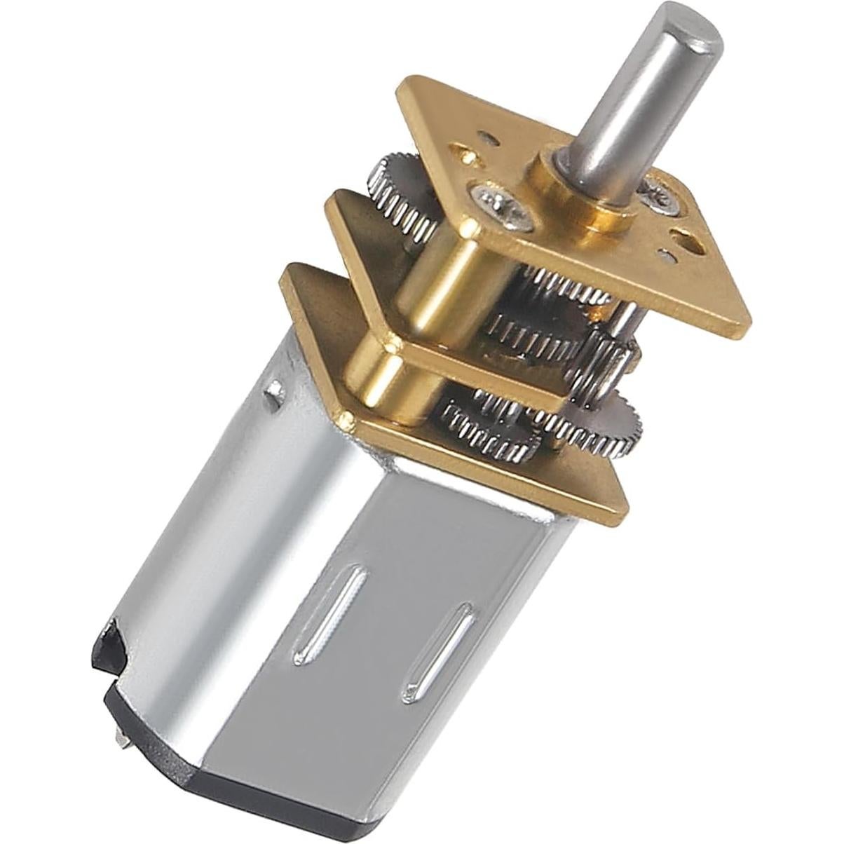 2 Piezas Motor de Engranaje DC 6V 60RPM Metal DORHEA