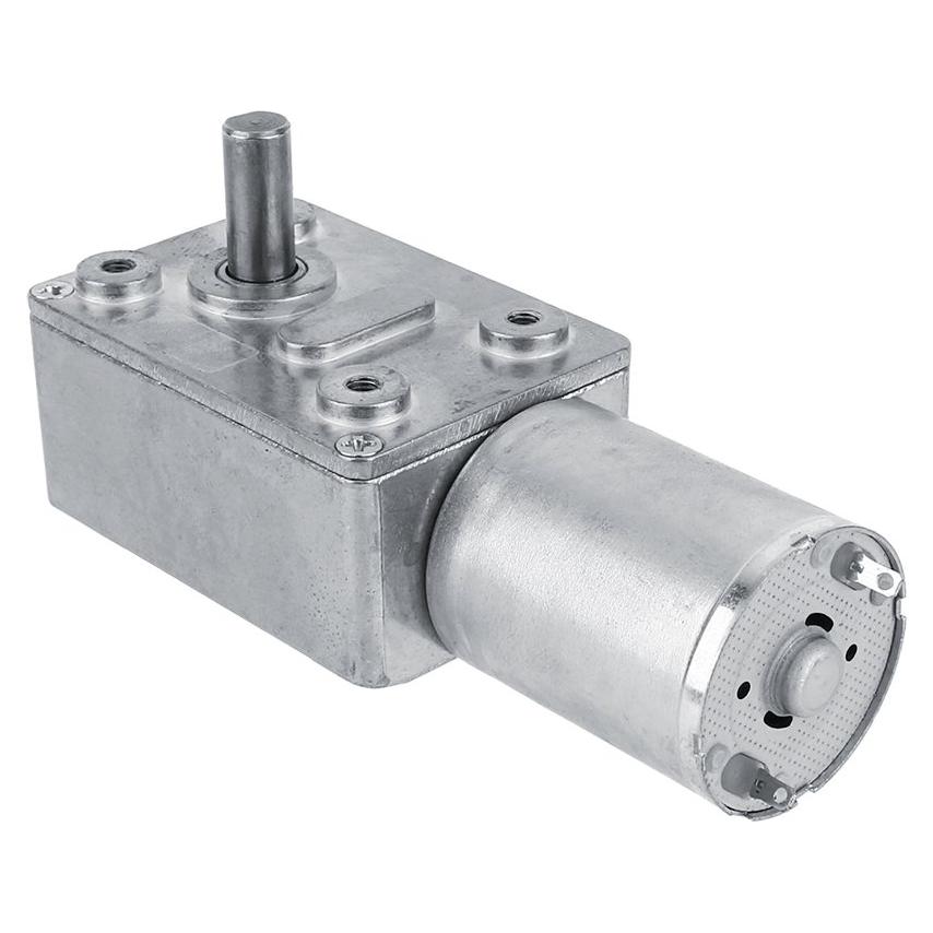 Motor Reductor DC 12V 2 RPM con Engranaje Metalico para DIY