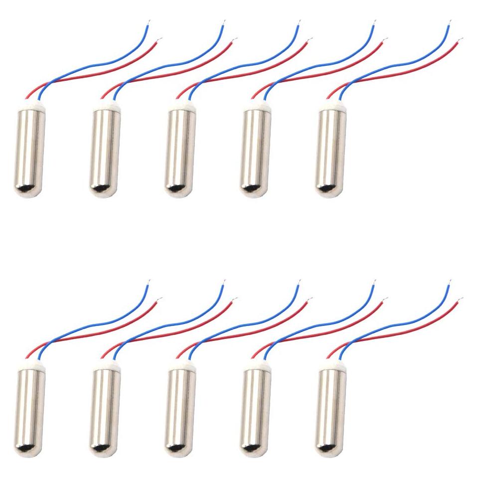 10 Motores de Vibración Miniatura Impermeables BestTong 7x25mm