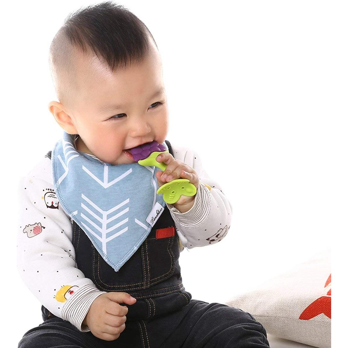 Set de Llaves de Dentición Tinabless para Bebés - 5 Piezas Multicolor, Silicona Libre de BPA