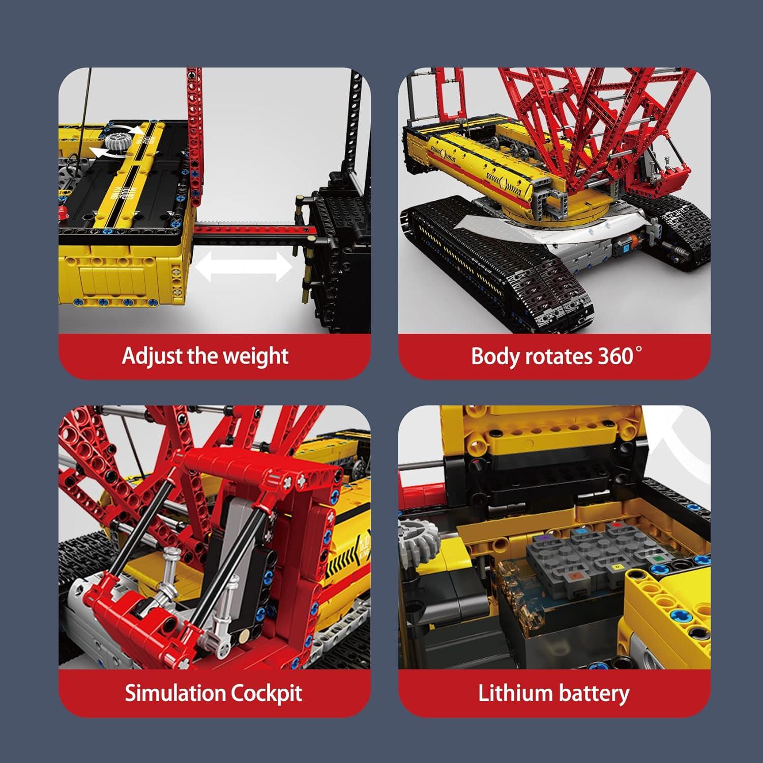 Mould King Grúa de Oruga RC 4318 Piezas 6.83 kg