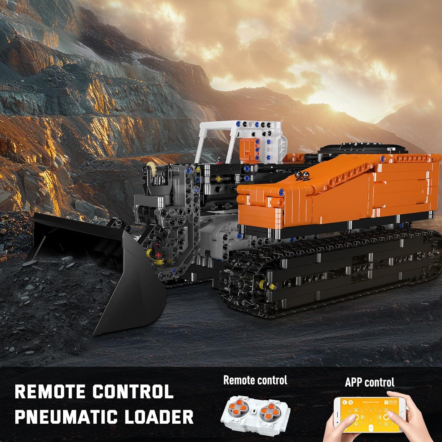 Cargador Frontal Neumático Mould King 17054 1423 Piezas