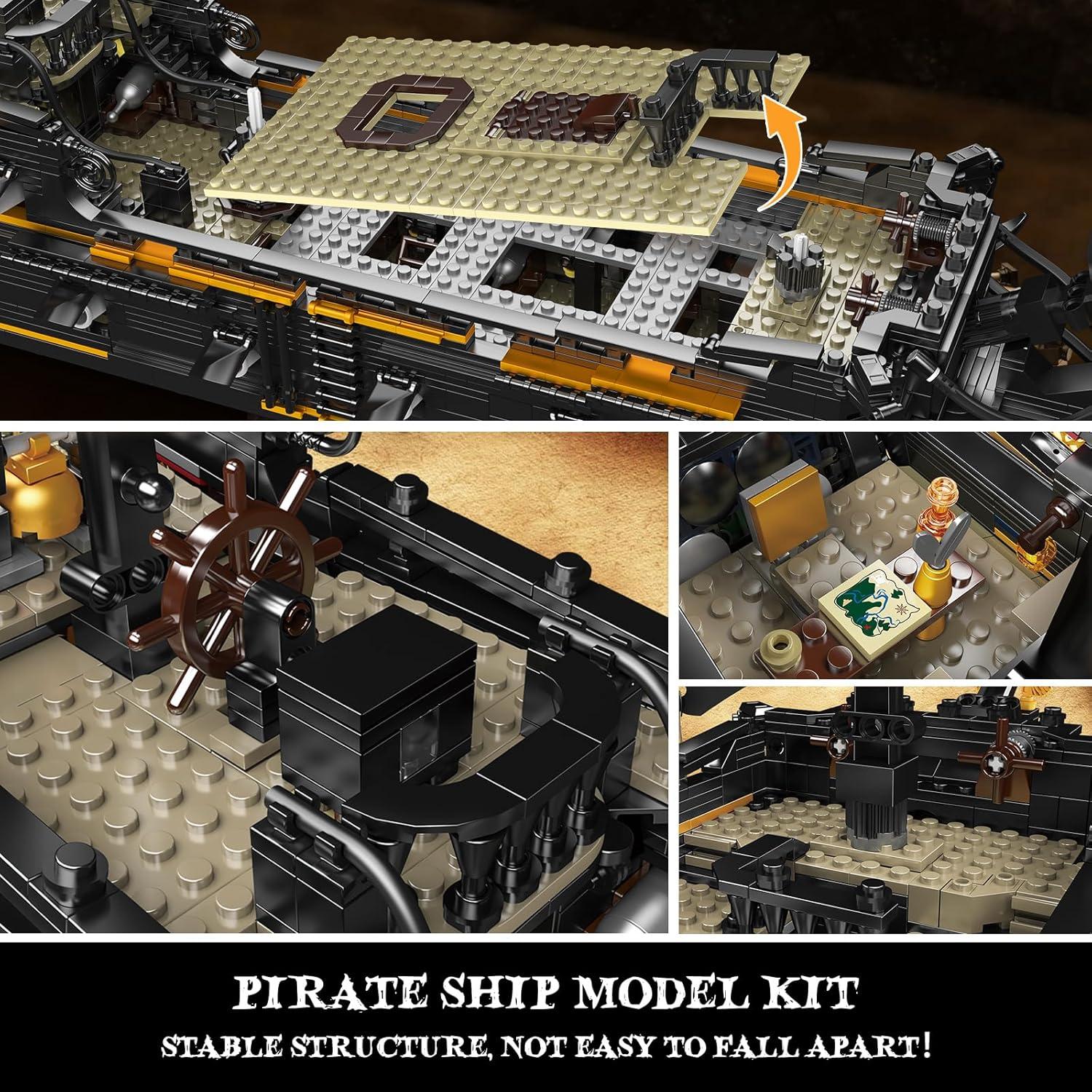 Mould King Barco Pirata Perla Negra 3180 Piezas 76 cm