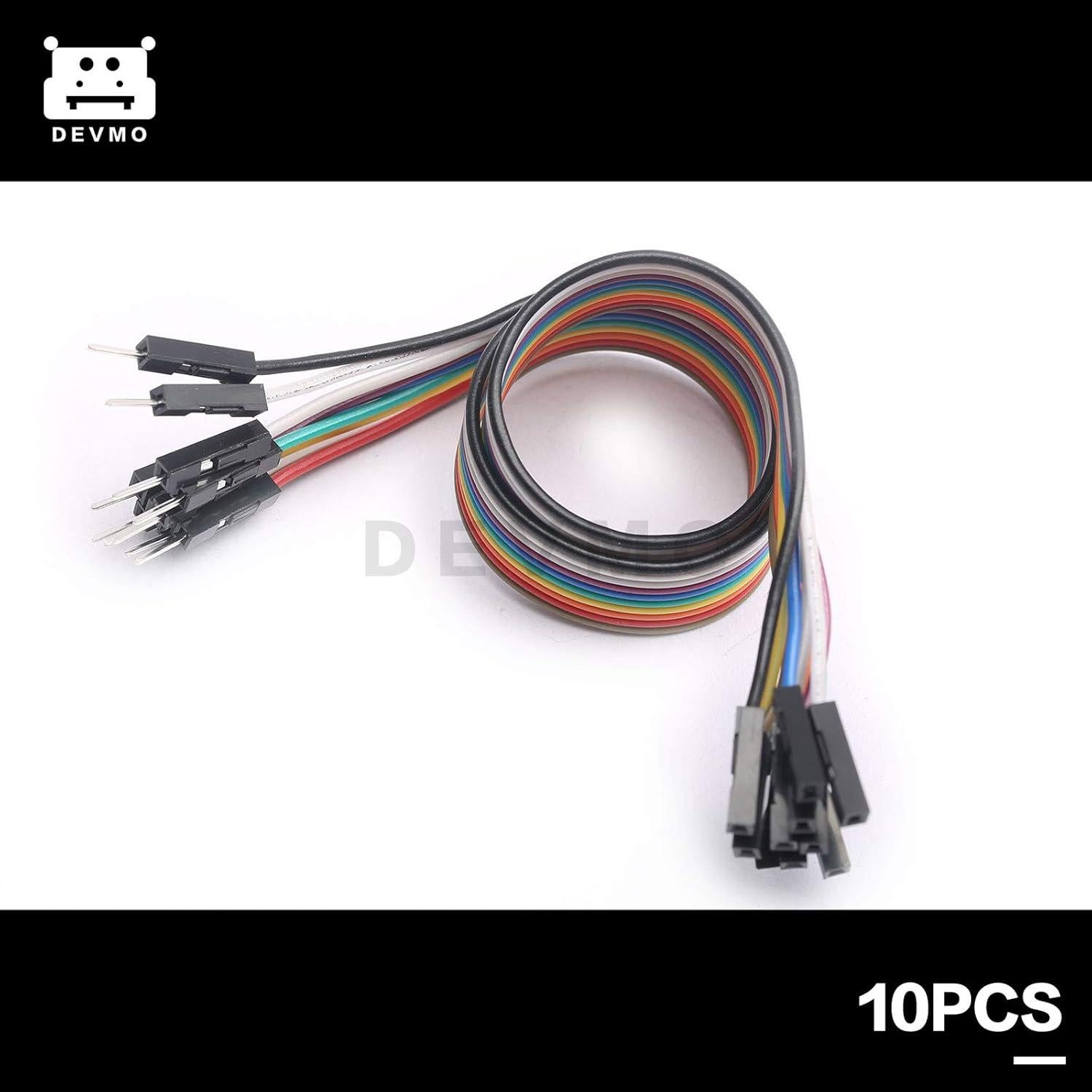 Cable Jumper Dupont DEVMO 10pcs Macho a Hembra 30cm Multicolor