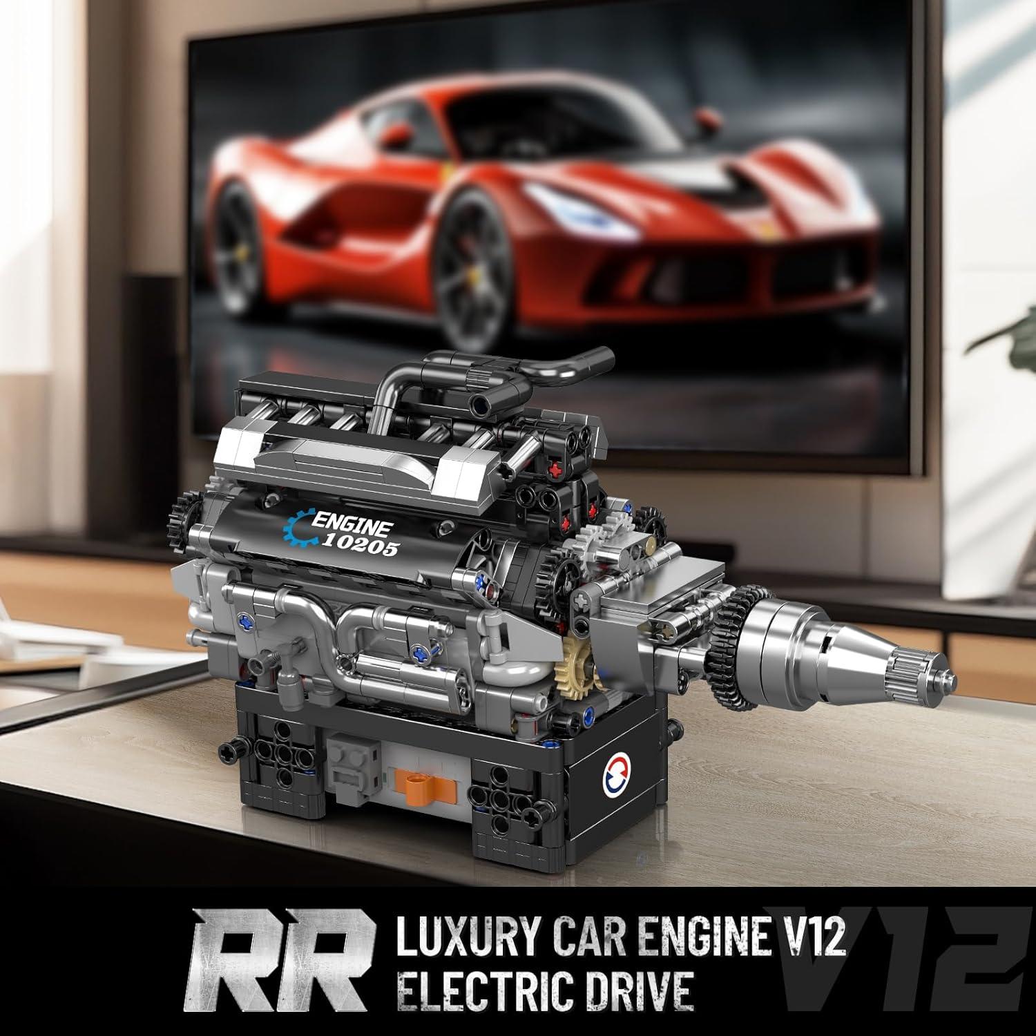 Mould King Motor V12 10205 Bloques de Construcción 733 Piezas
