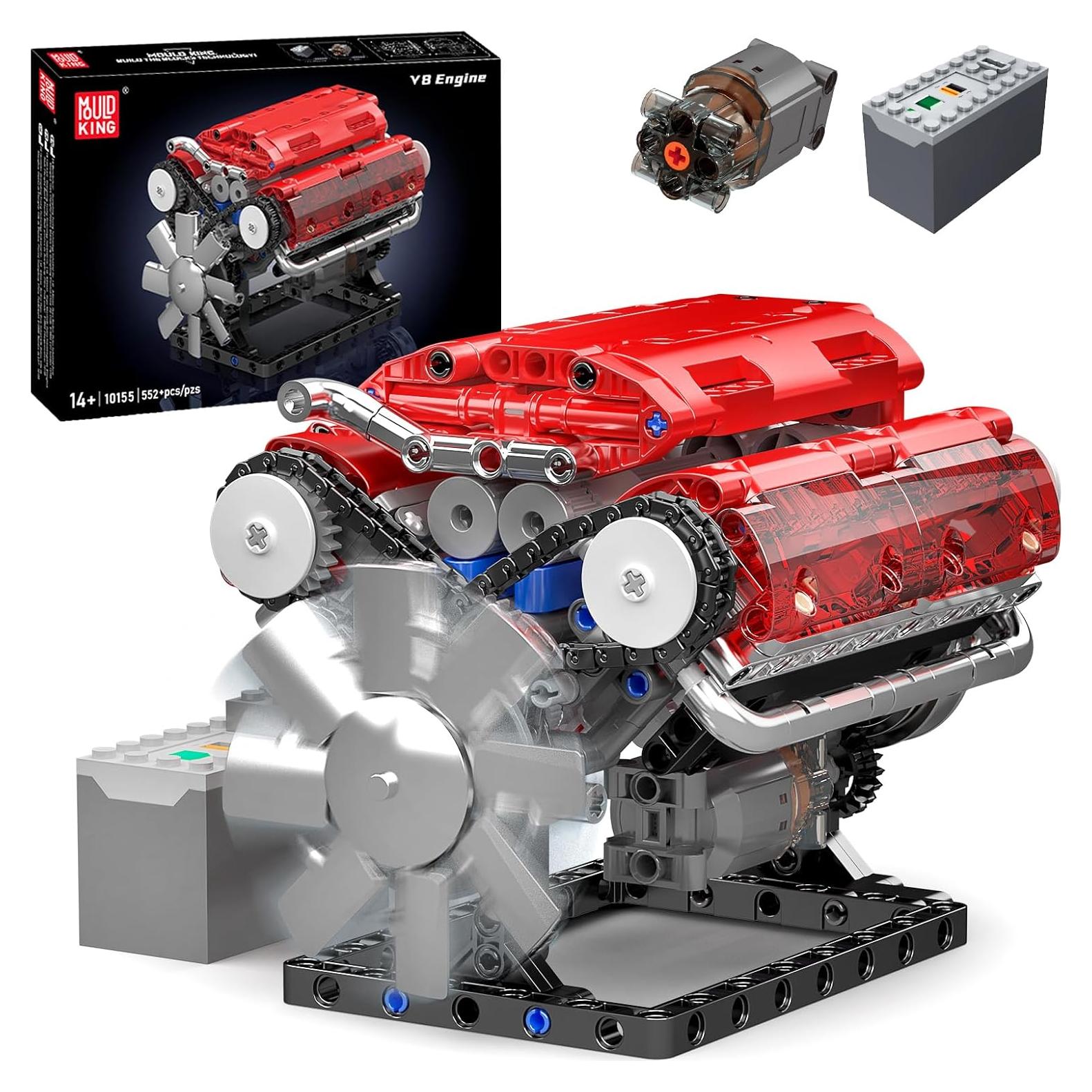 Mould King Kit Motor V8 552 Piezas Juguete Educativo