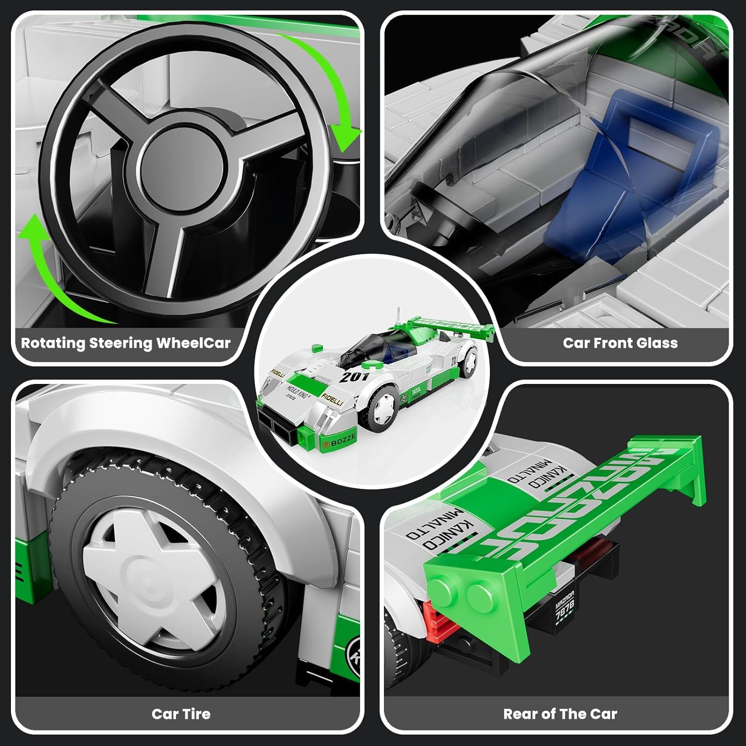 Mould King 787B Kit de Construcción Coche de Carreras 27073