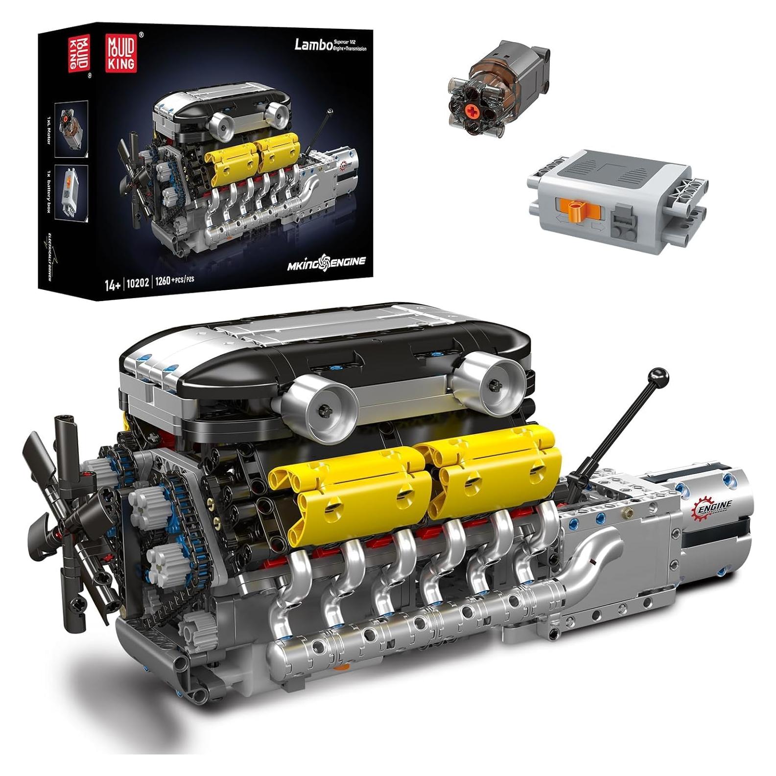 Mould King 10202 Set Motor V12 1260 Piezas Juguete STEM