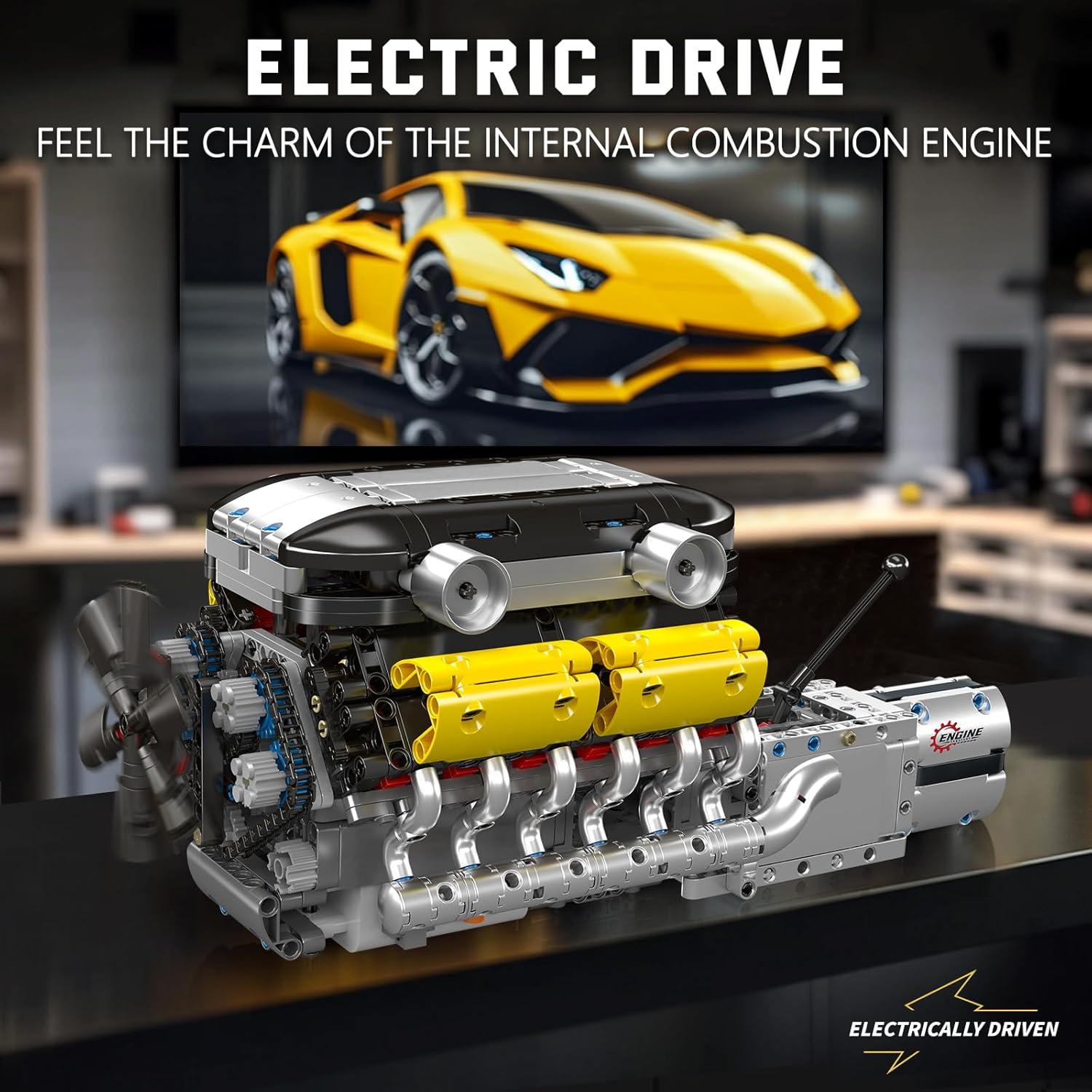 Mould King 10202 Set Motor V12 1260 Piezas Juguete STEM