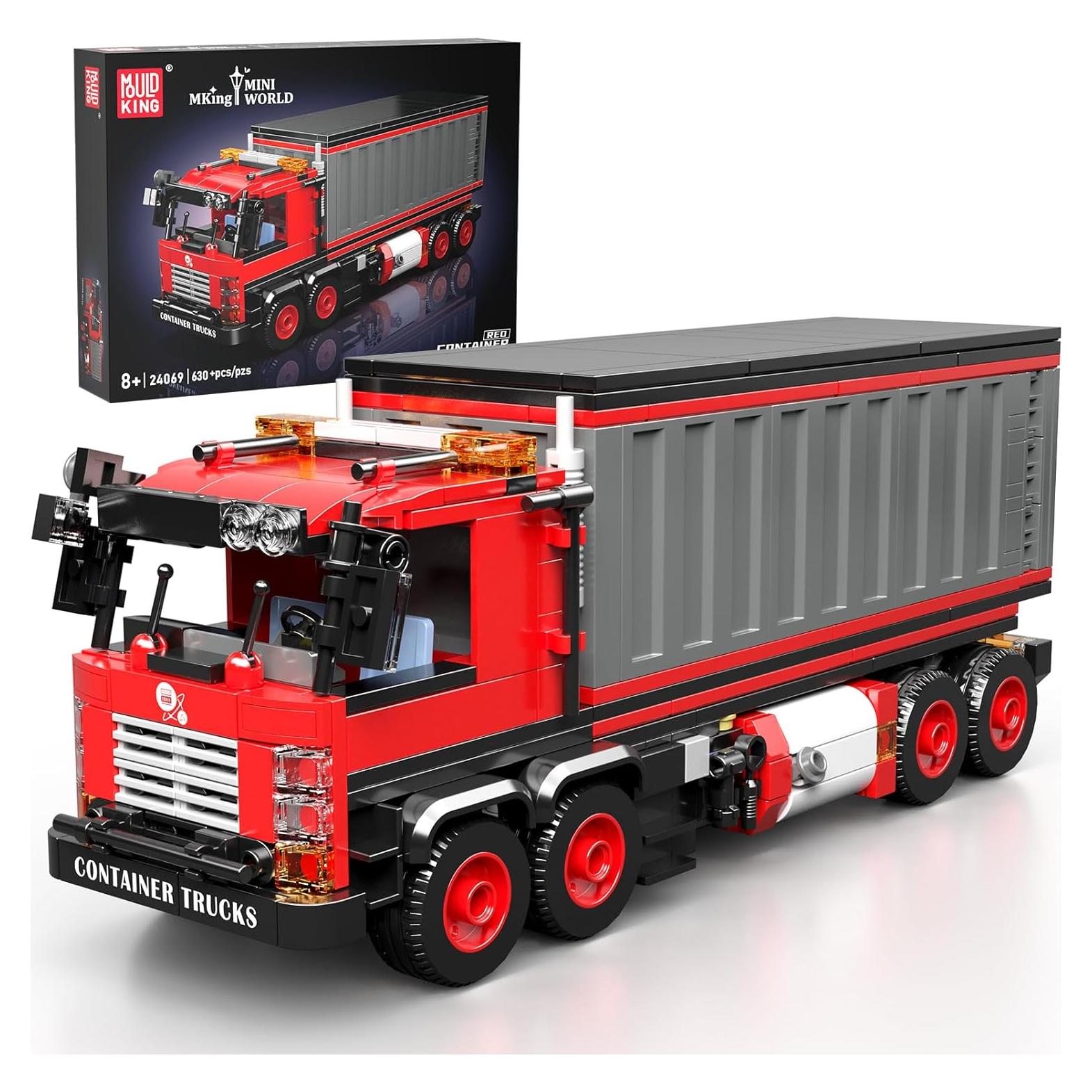 Camión Contenedor Rojo Mould King 24069 630 Piezas