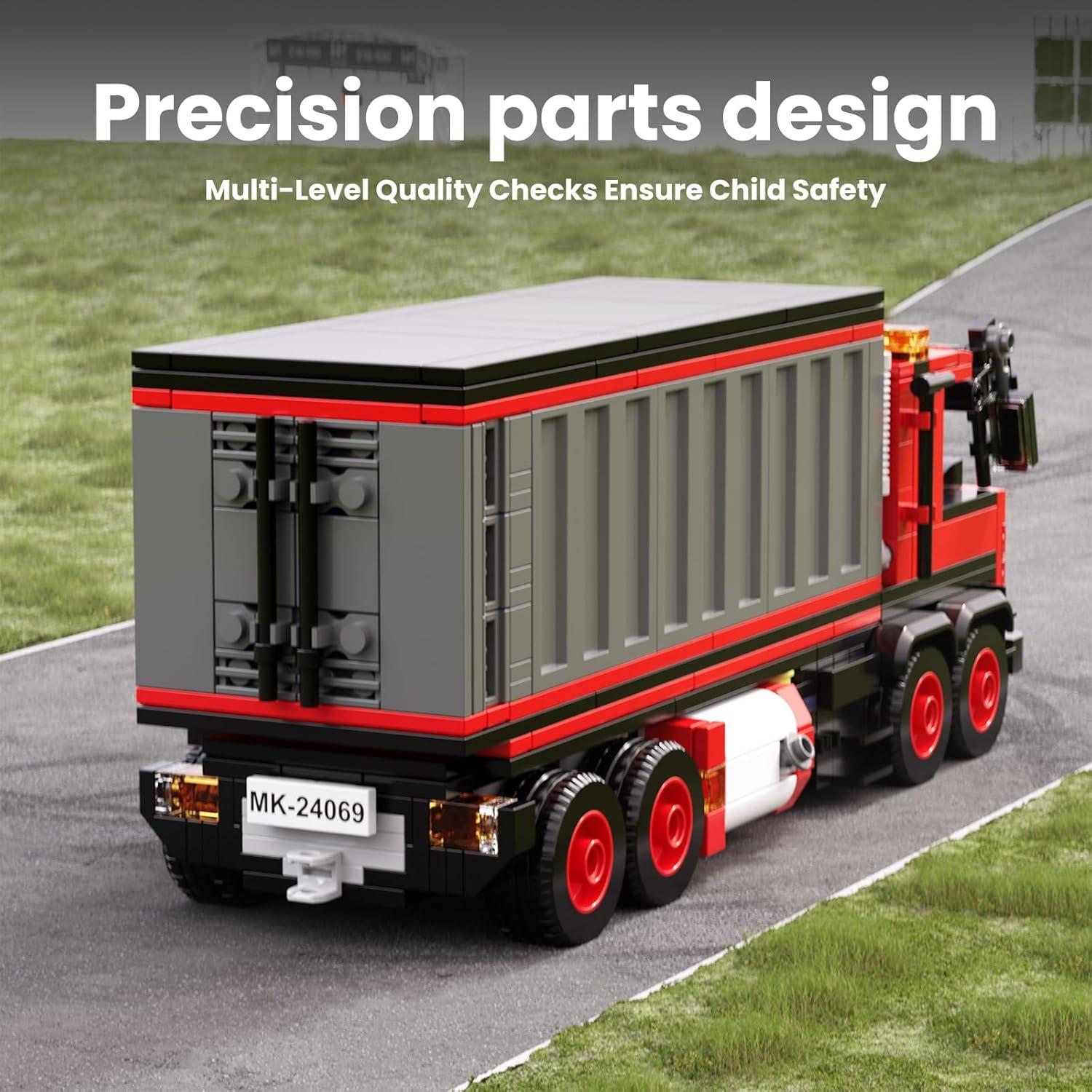 Camión Contenedor Rojo Mould King 24069 630 Piezas