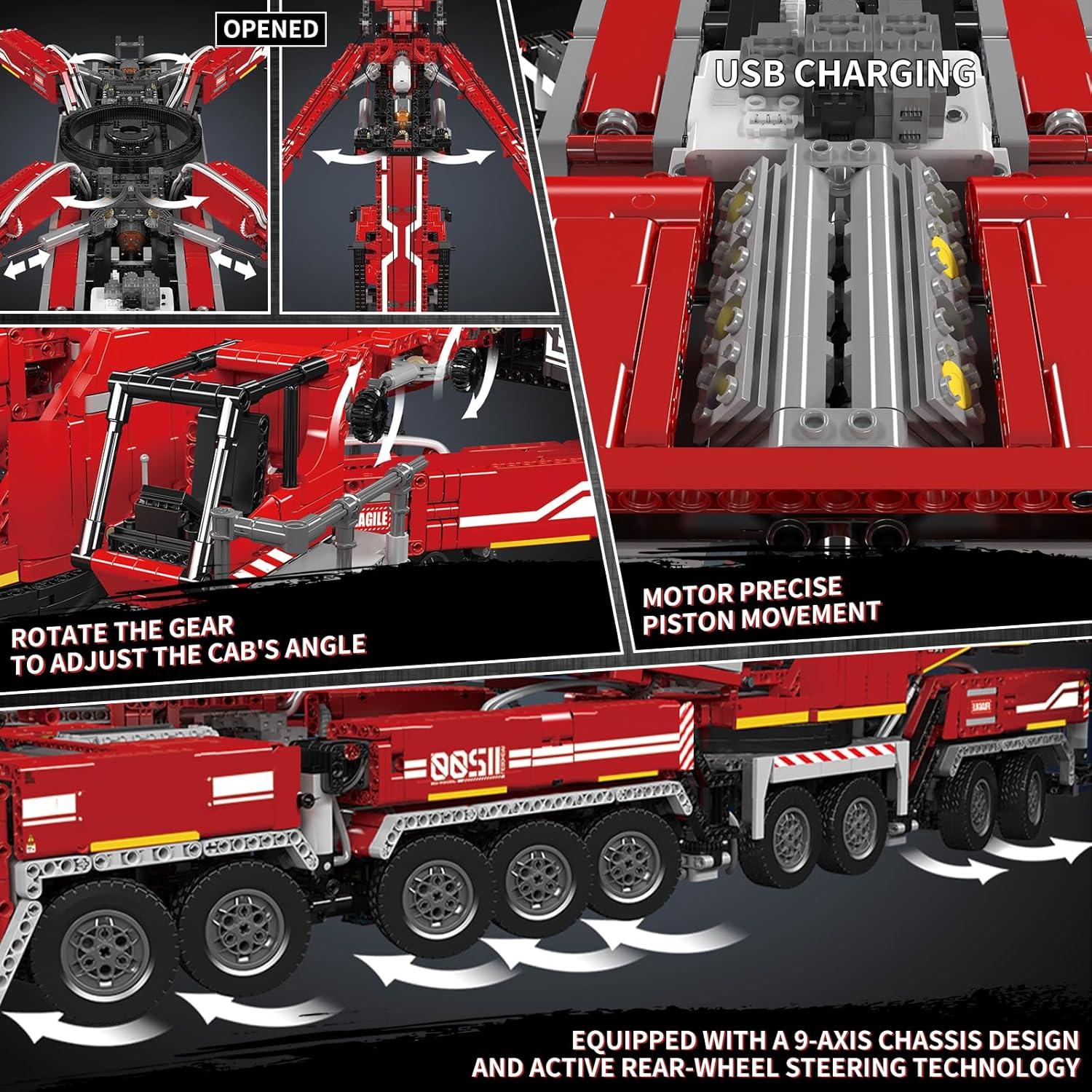 Mould King 17008 Juego de Construcción Grúa 8506 Piezas