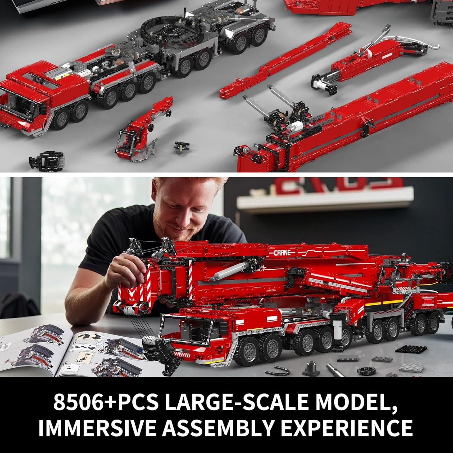 Mould King 17008 Juego de Construcción Grúa 8506 Piezas