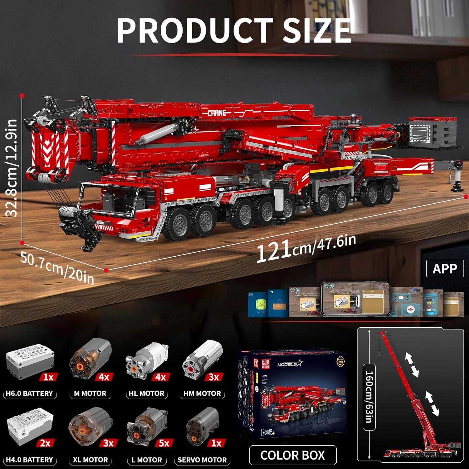 Mould King 17008 Juego de Construcción Grúa 8506 Piezas