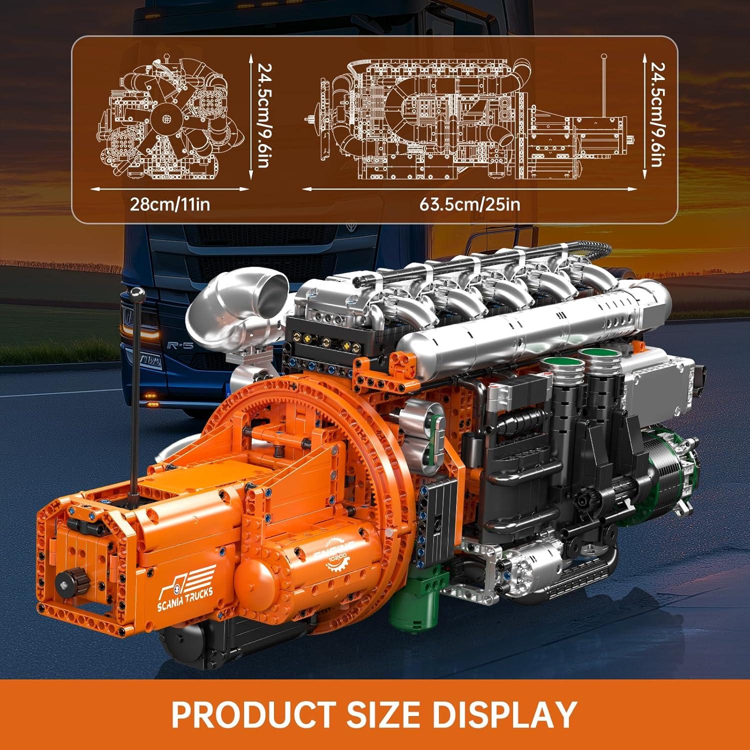 Kit Motor de Camión Mould King 10200 - 3236 Piezas STEM