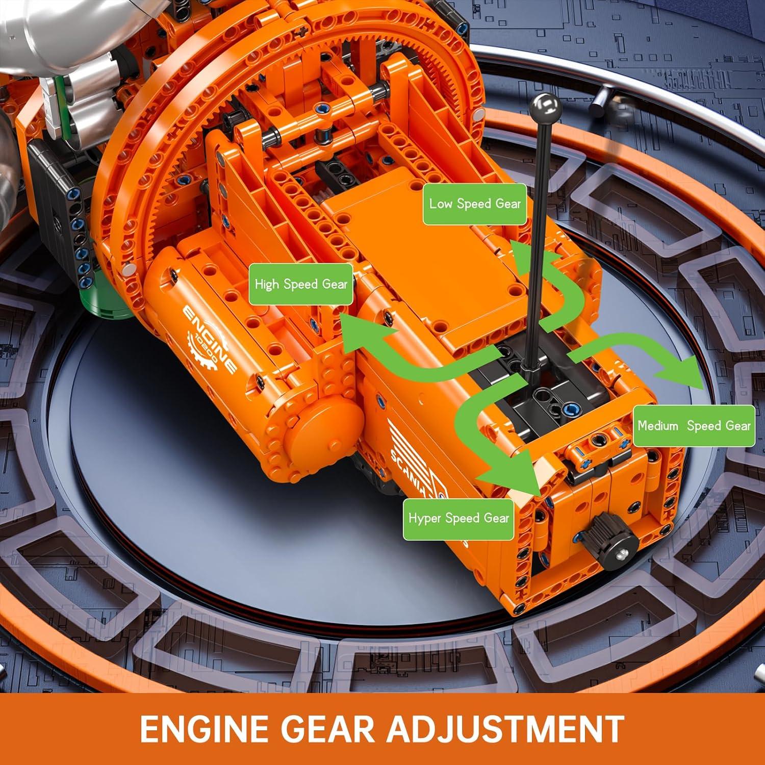 Kit Motor de Camión Mould King 10200 - 3236 Piezas STEM