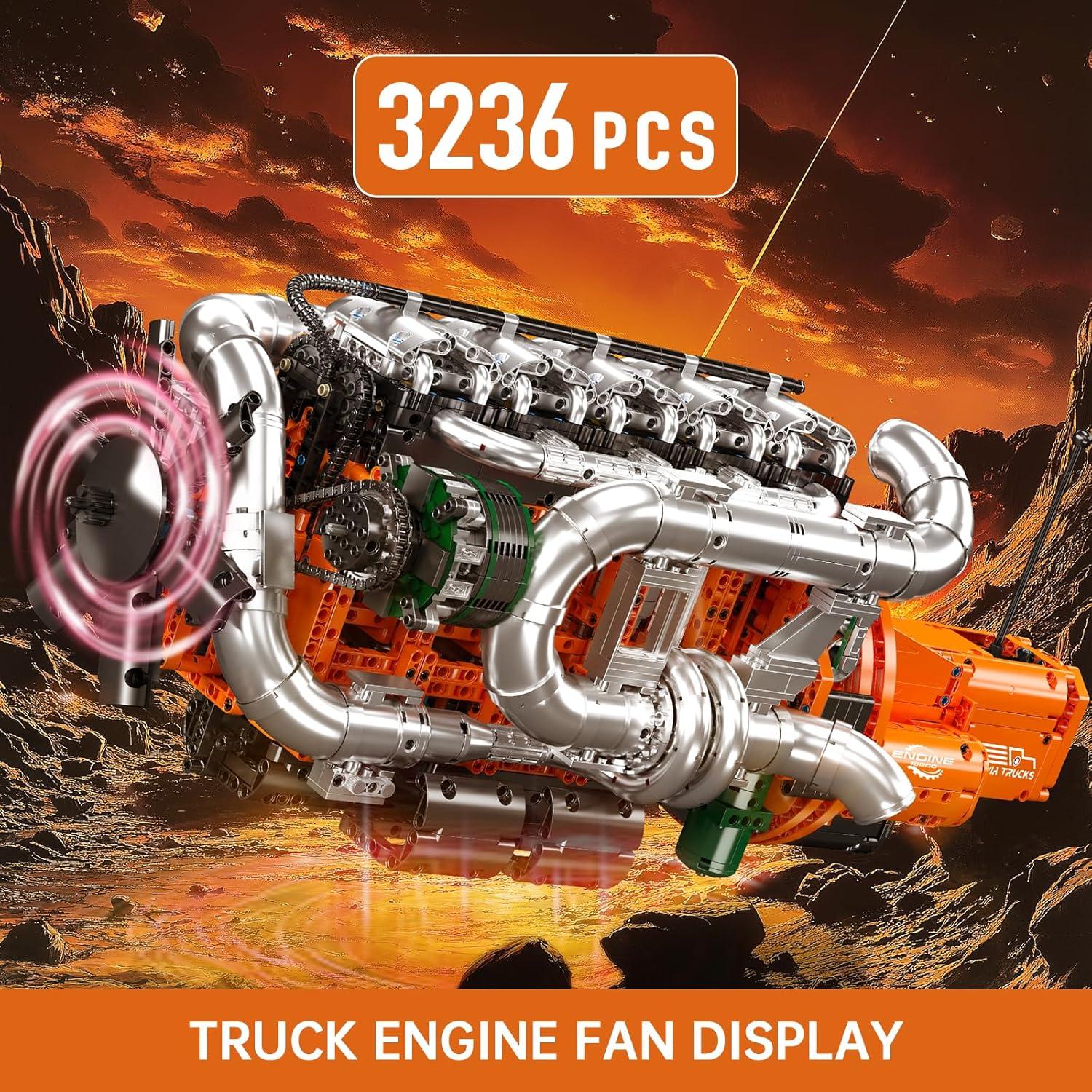 Kit Motor de Camión Mould King 10200 - 3236 Piezas STEM