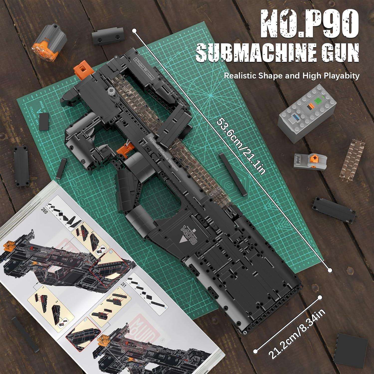 Set de Construcción Mould King P90 Submachine 1589 Piezas