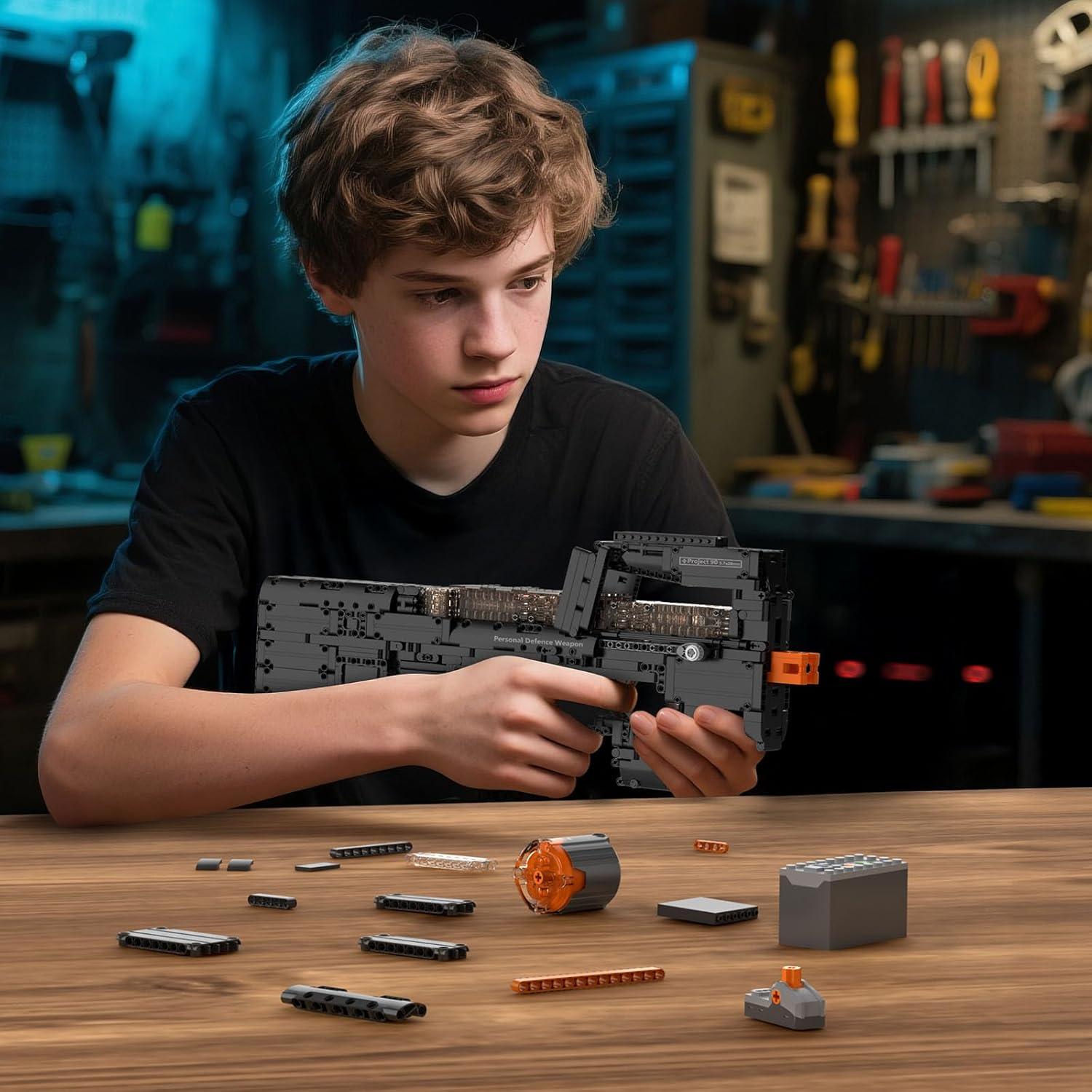 Set de Construcción Mould King P90 Submachine 1589 Piezas